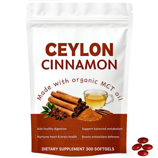 Aevezom Premium Ceylon Cinnamon 7200mg Equivalent with MCT Oil, Highly Bioavailable Herbal Extract Powder 6.3 oz