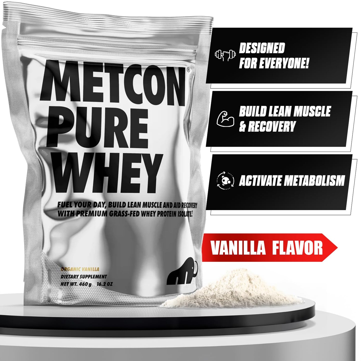 MetCon Whey Protein Isolate Powder 16.2 oz