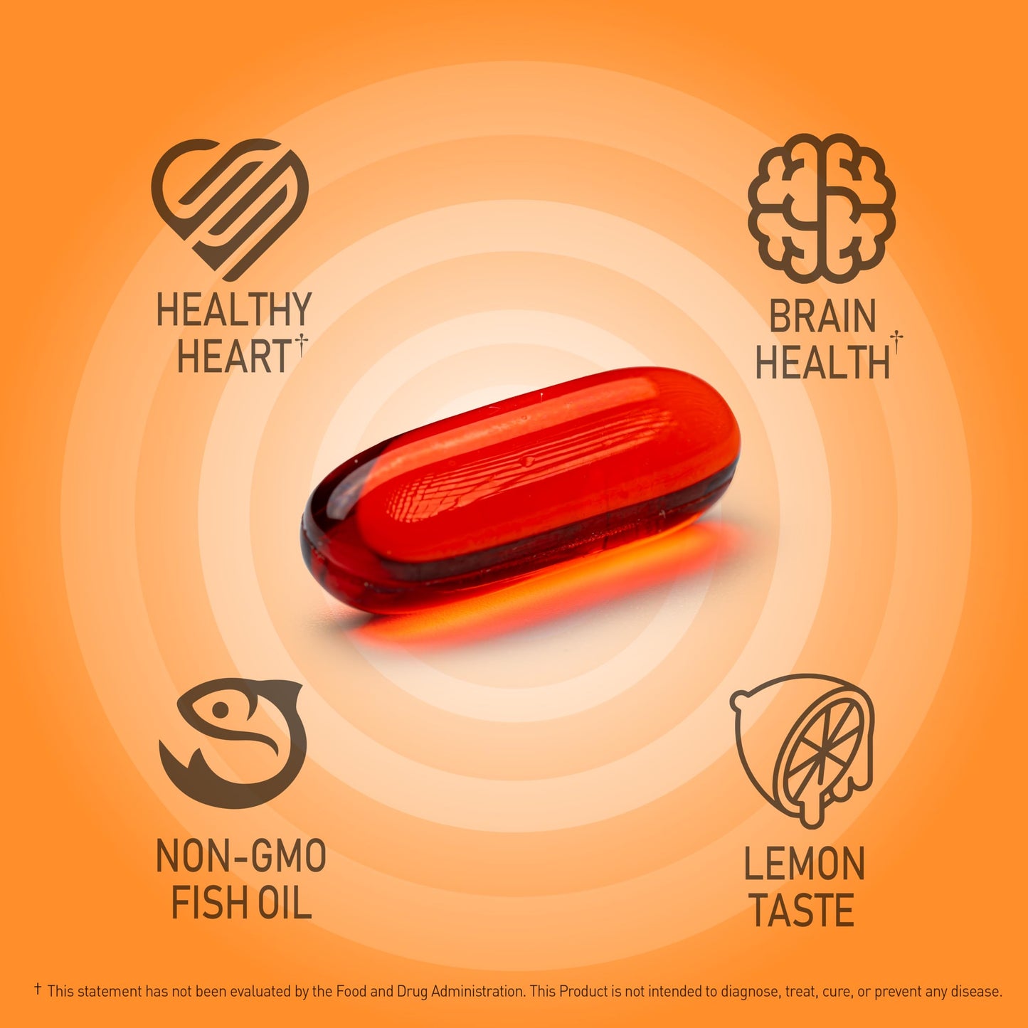 NANOWELL True Sea Red Omega-3 Premium with Astaxanthin, DHA & EPA - Immune Support, Fish Oil Softgels 60