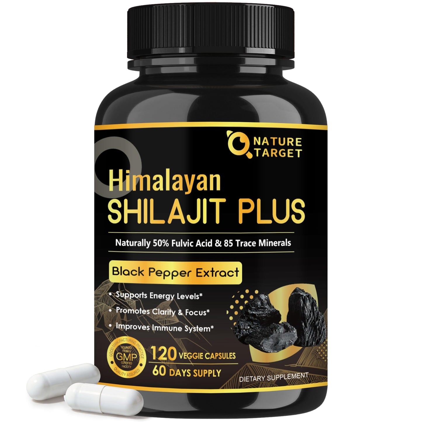 NATURE TARGET Shilajit Capsule 120 Capsules