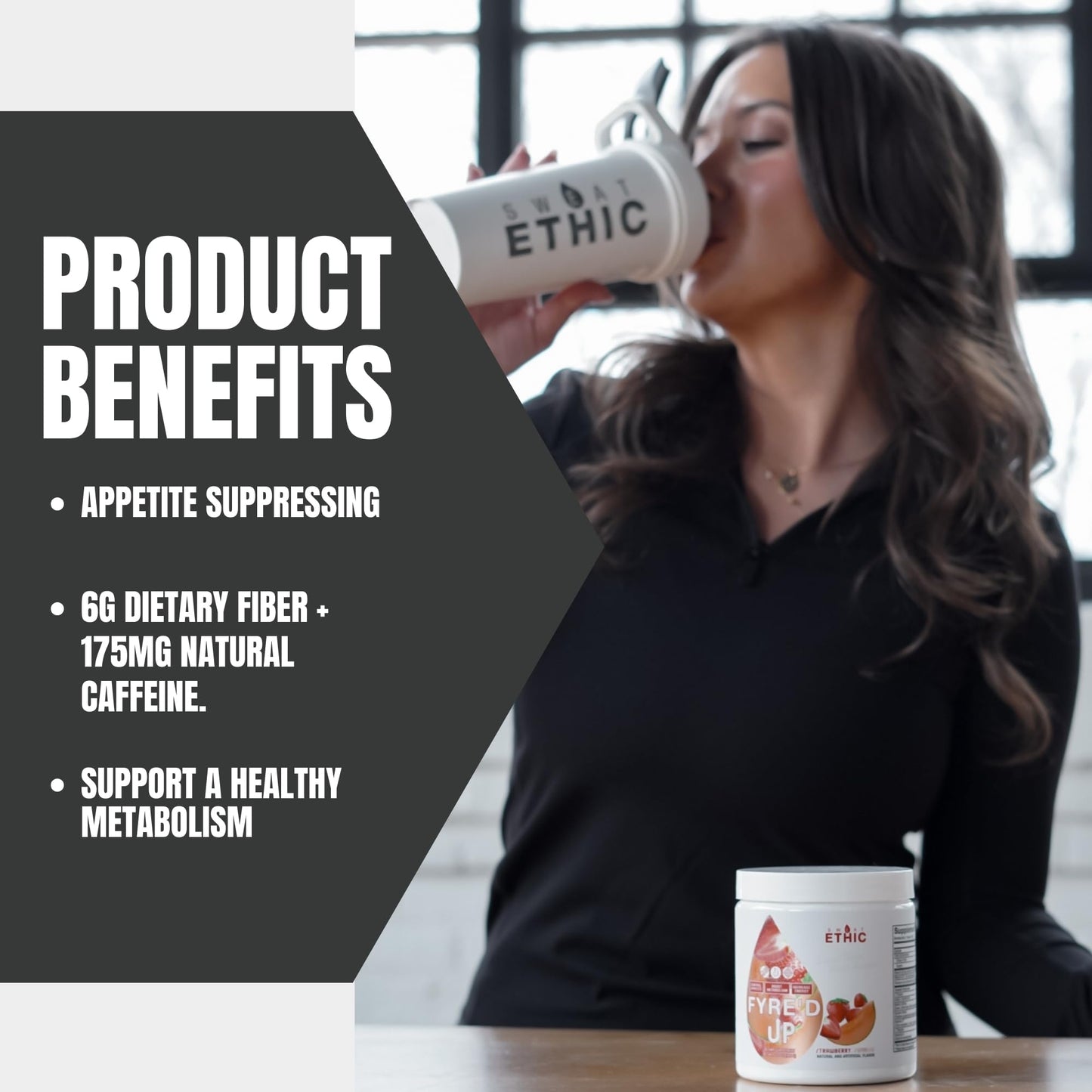 Sweat Ethic FYRE’D UP Energizing Appetite Suppressant Powder 12