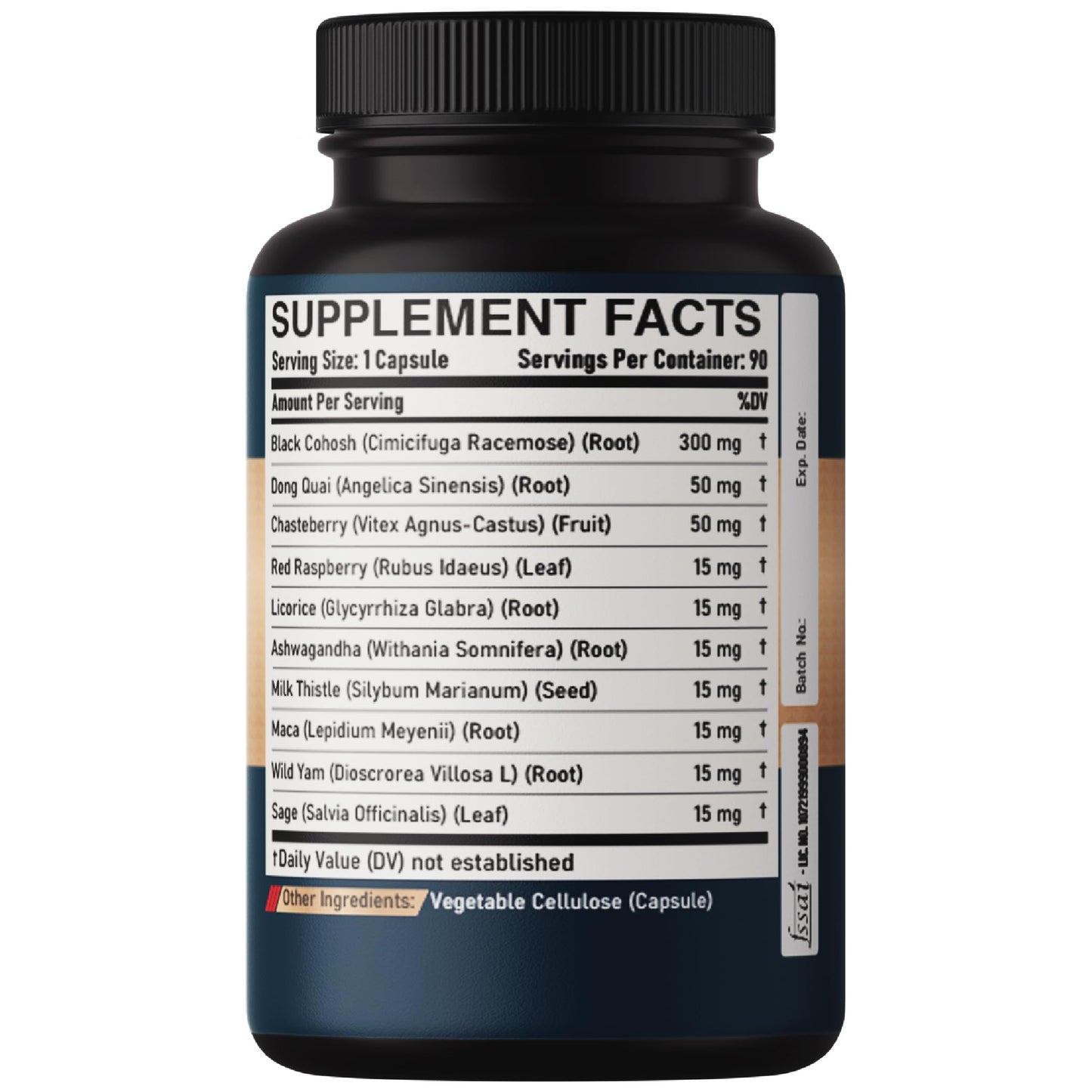 DEDICAD Black Cohosh Supplement Capsules, 90 Capsules