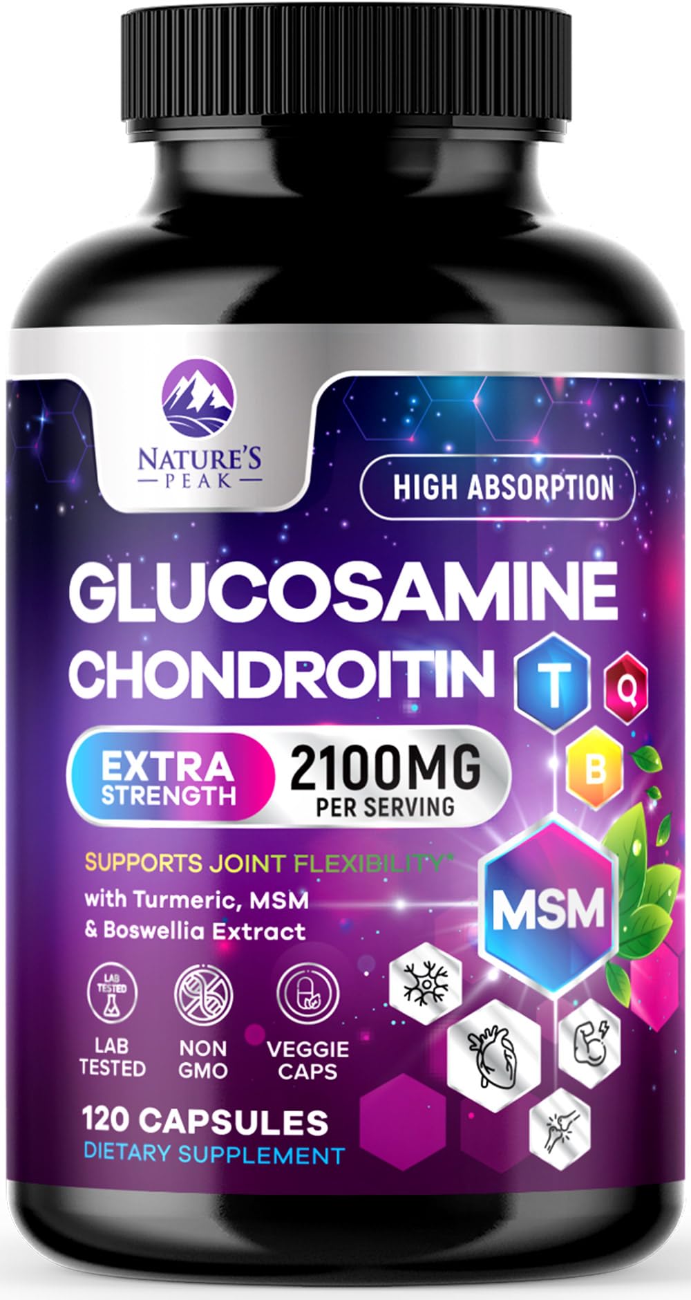 Nature's Peak Glucosamine Chondroitin Joint Complex 120 Capsules