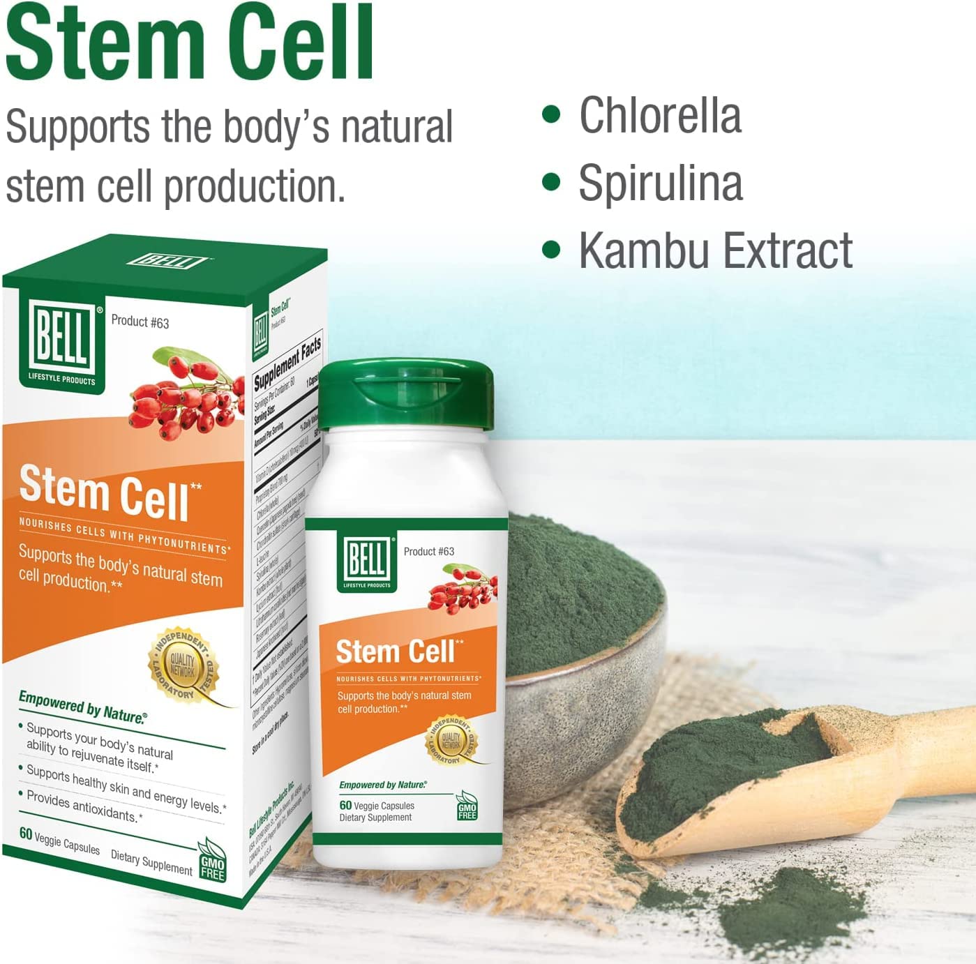 Bell Stem Cell Supplements Capsules 120 Count
