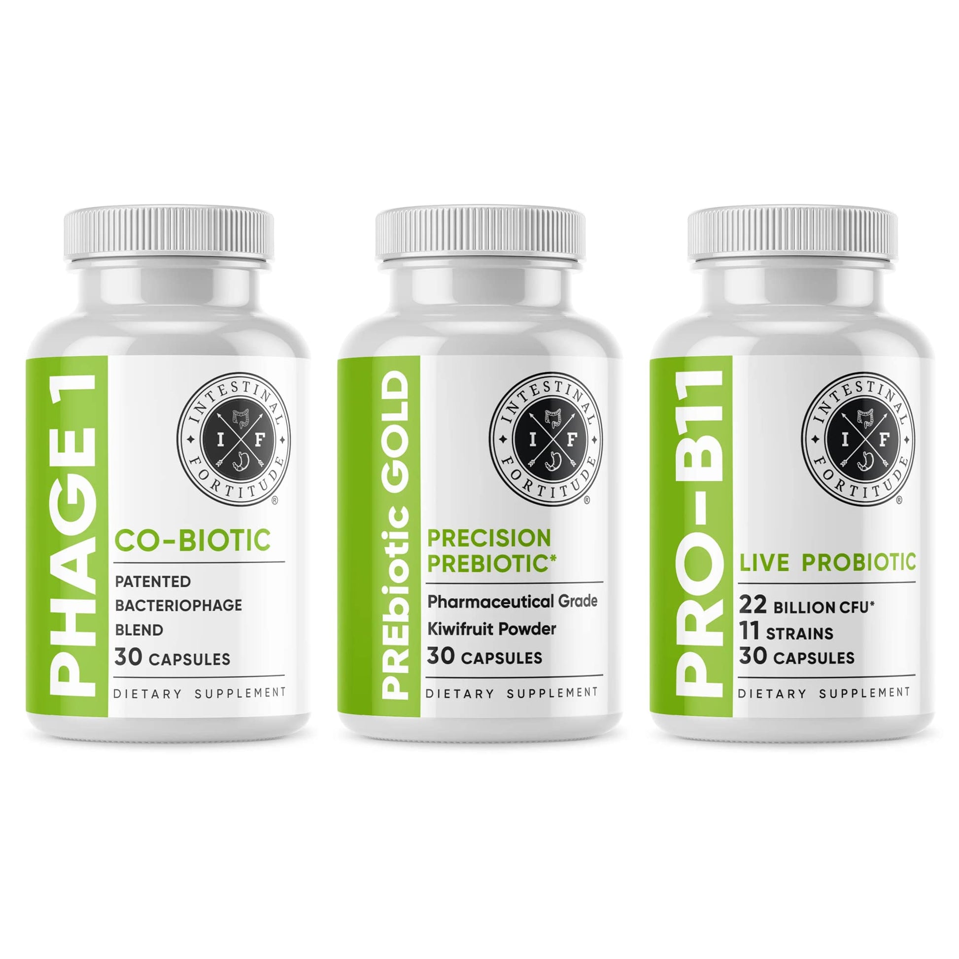 Intestinal Fortitude Gut Health Supplement Bundle Capsules, 90