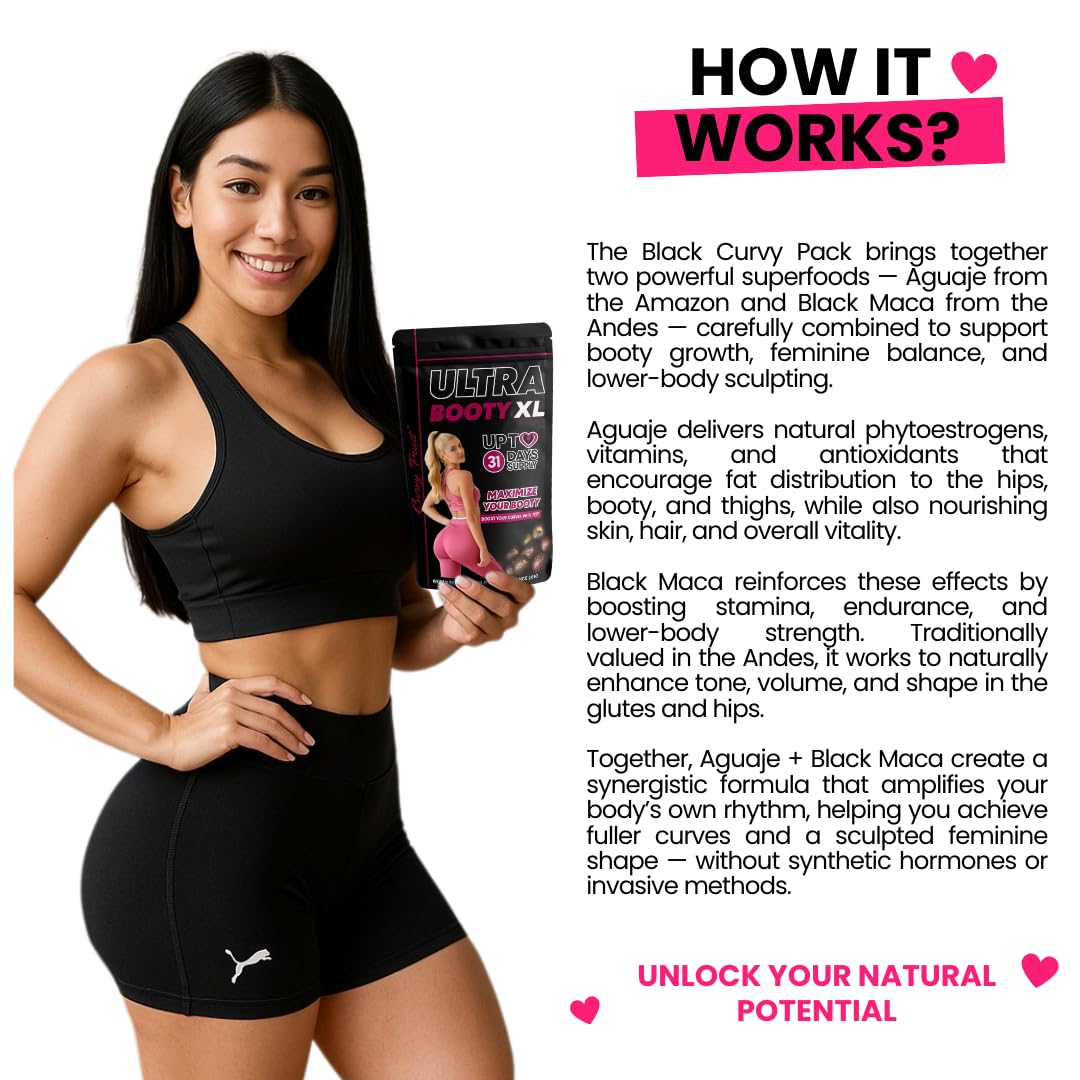 Curvy Fruit Maximize Your Booty Growth - Aguaje + Black Maca Root Powder 4.9 oz