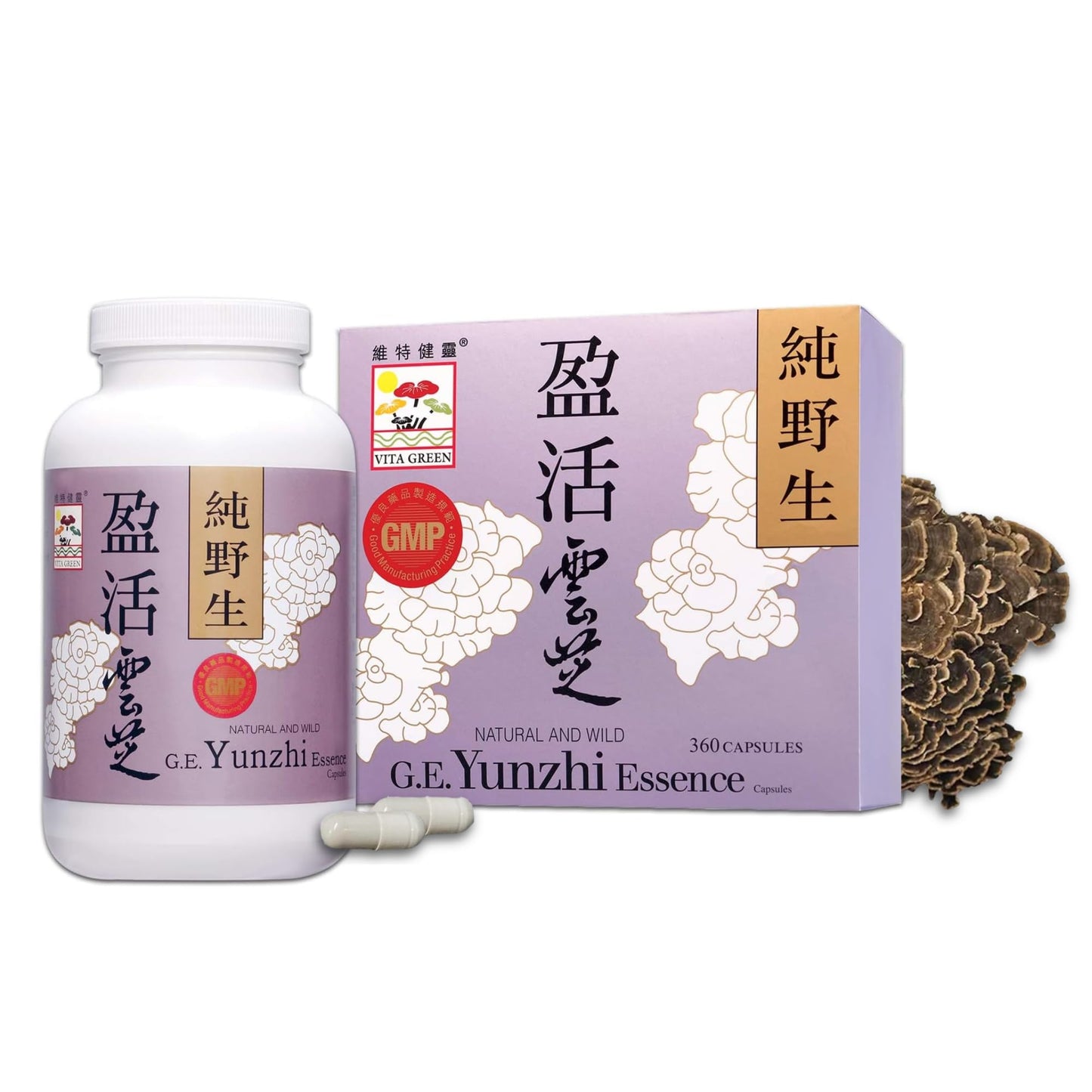 Vita Green Turkey Tail Mushroom 360 Capsules