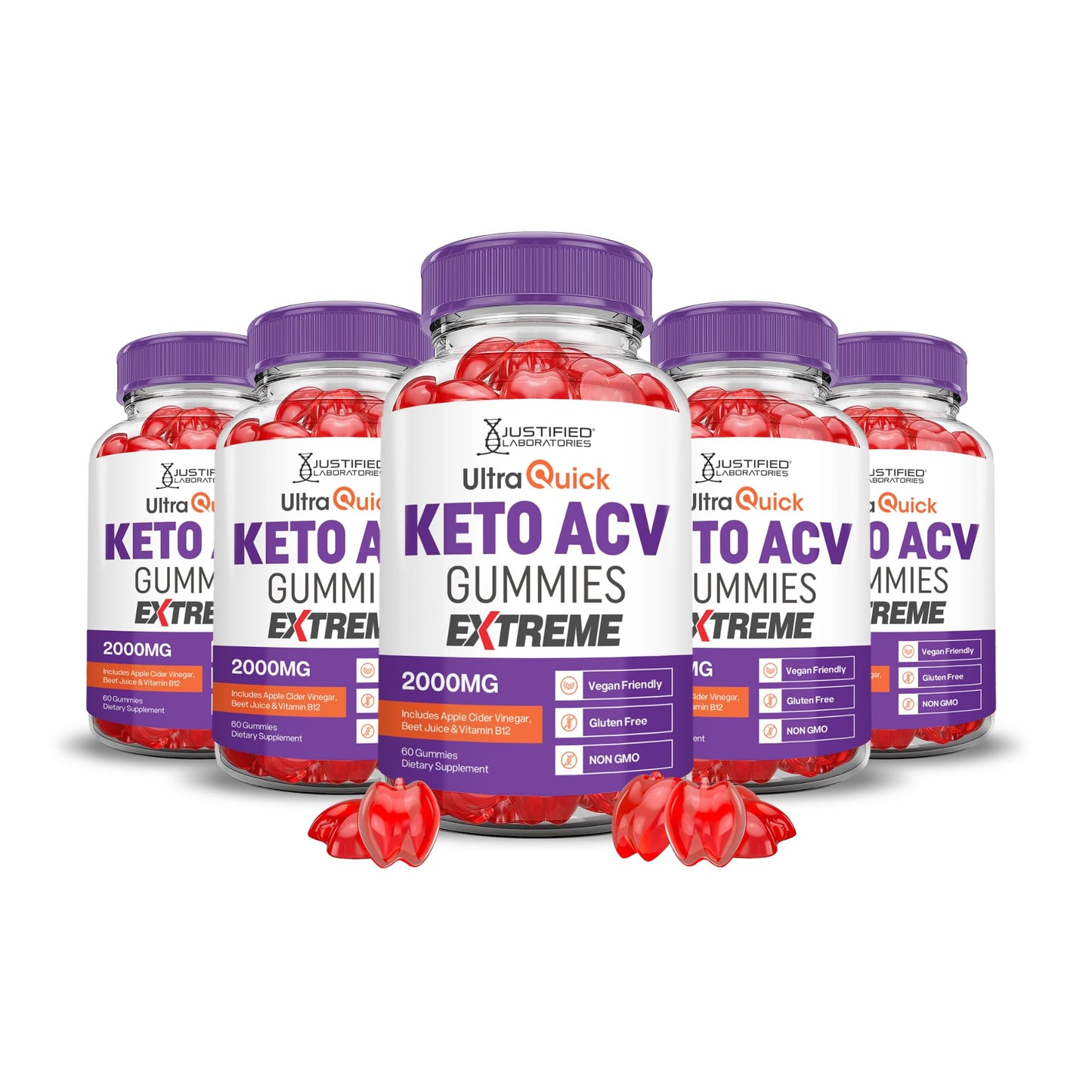 Justified Laboratories Ultra Quick Keto ACV Extreme 300 Gummies