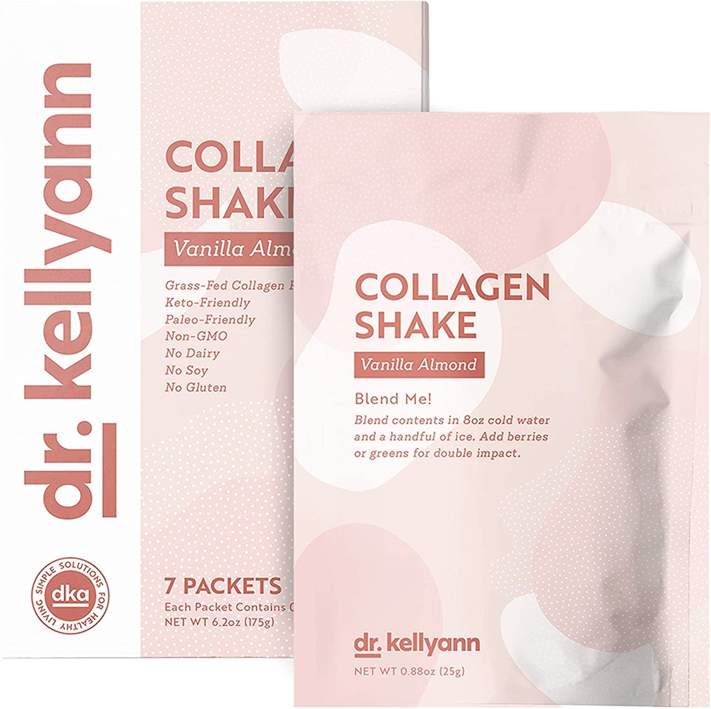 Dr. Kellyann Keto Vanilla Almond Shakes Powder 6.17 oz