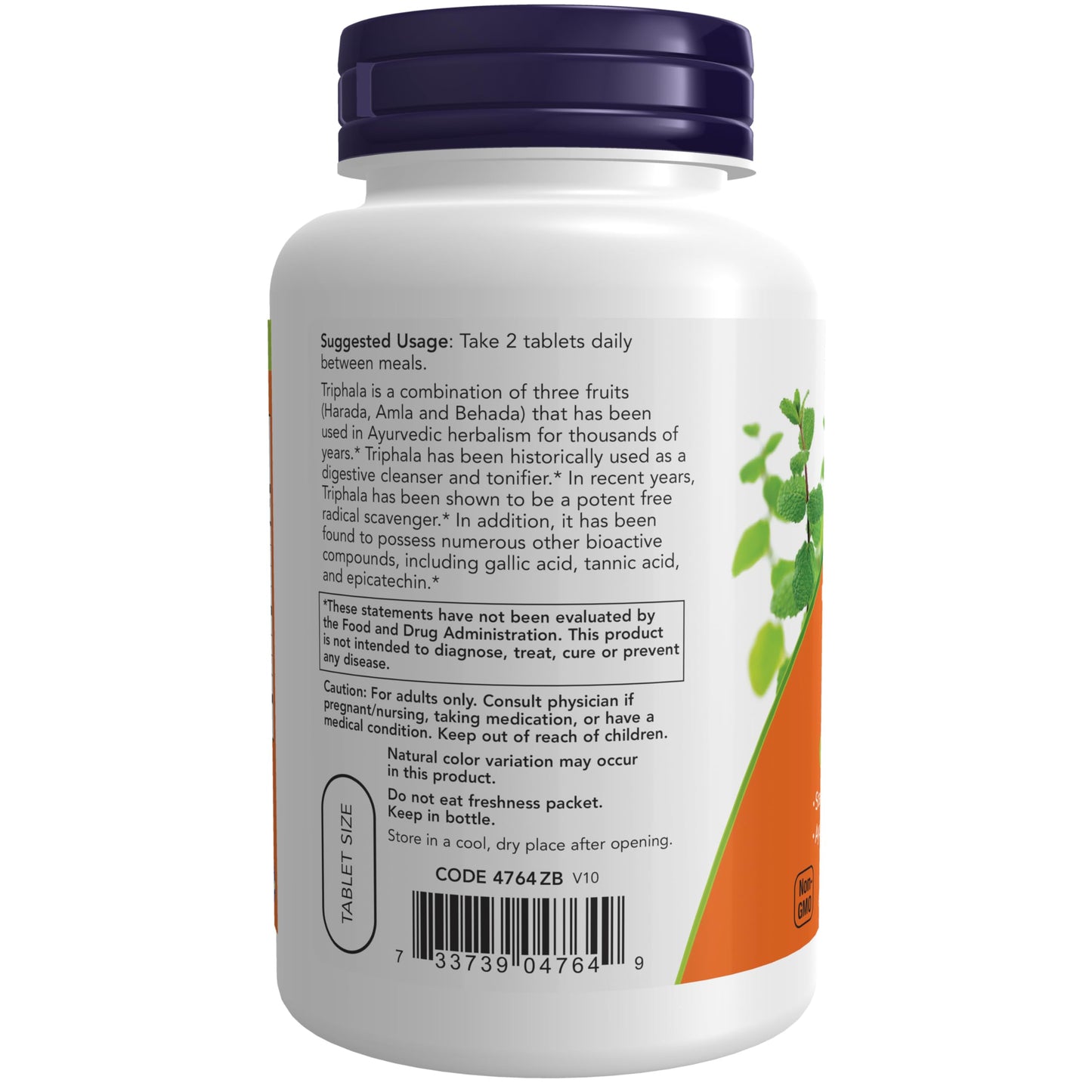 NOW Foods Triphala 500 mg Tablets, 120 Count