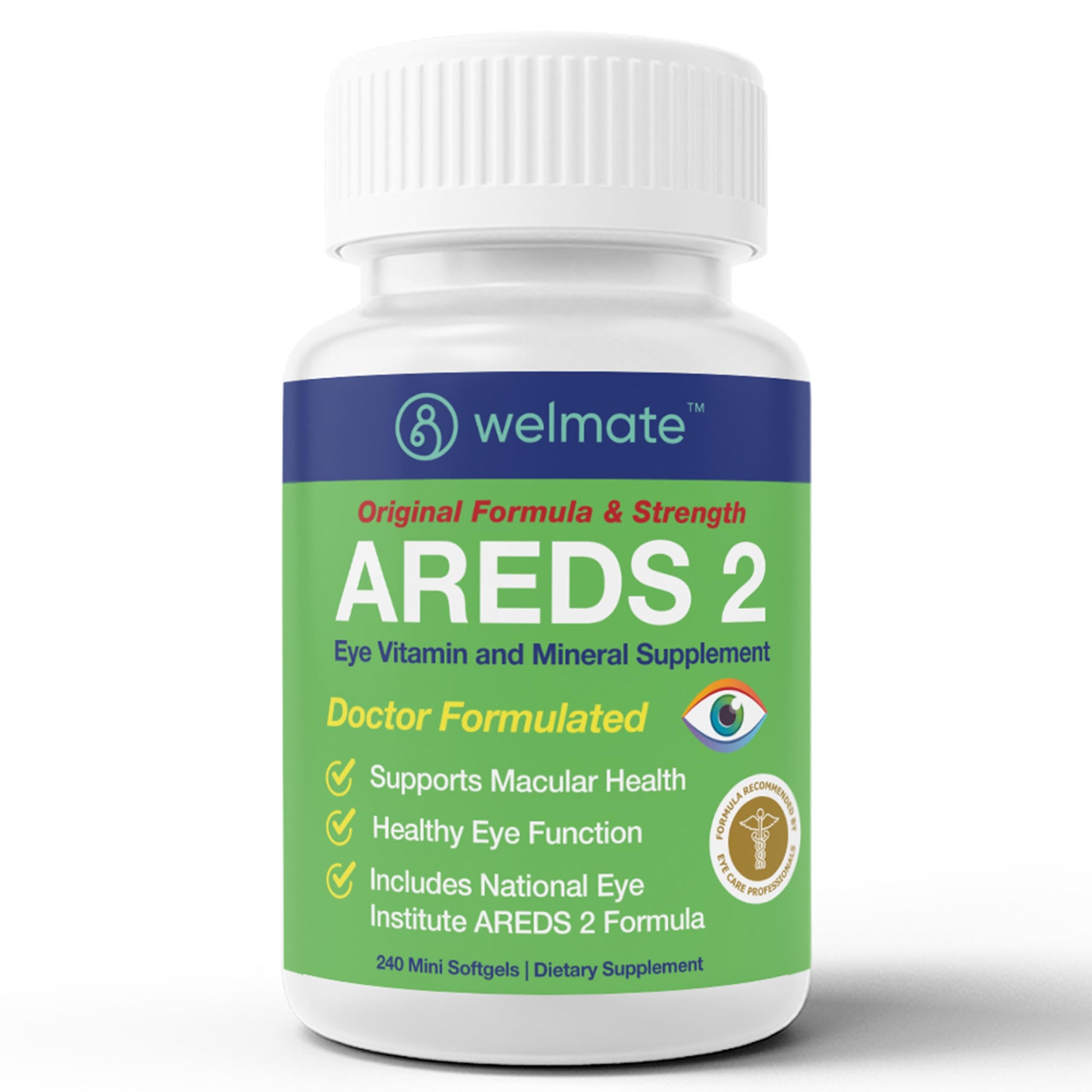 WELMATE AREDS 2 Eye Vitamins Softgels, 240 Count