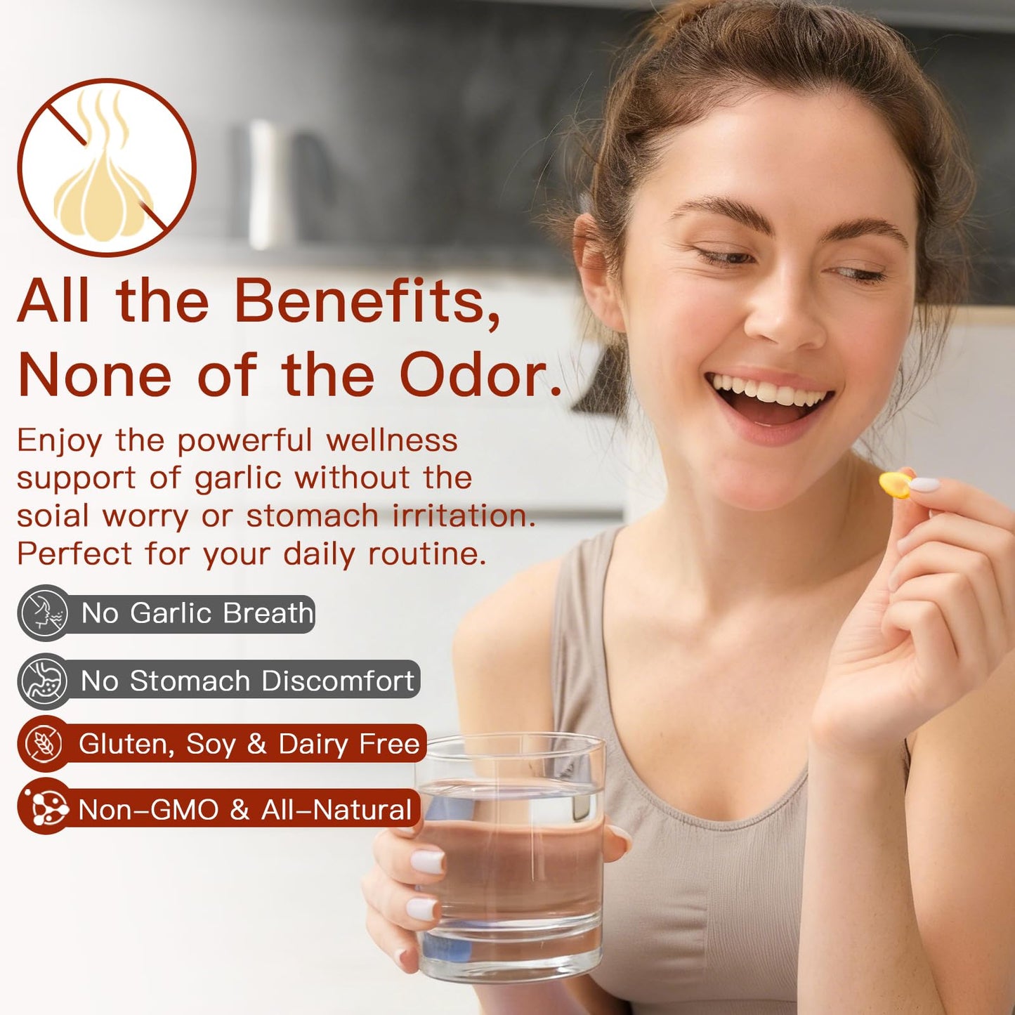 EOQIFJM Aged Garlic Extract Capsules 300 Count