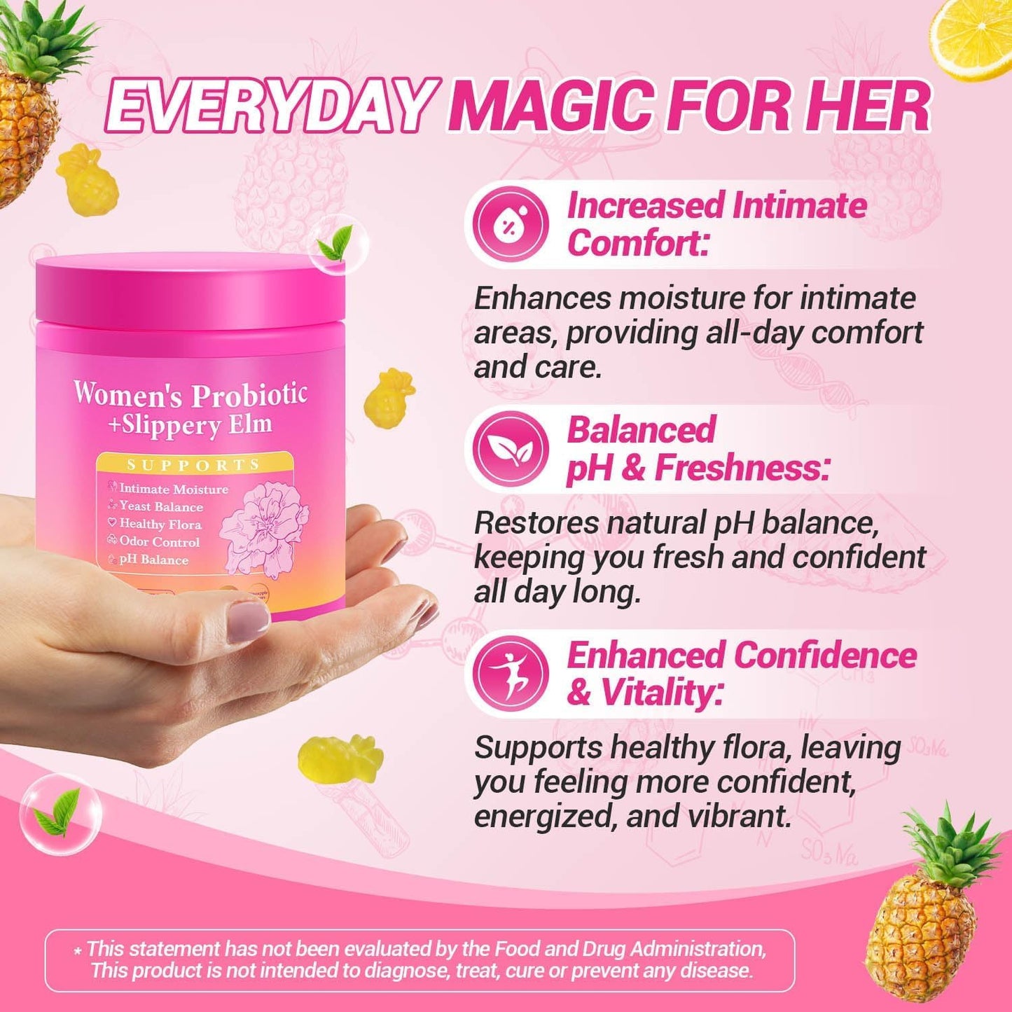 Yooloks Her Juicy Feminine Probiotics Gummies, 180 Count