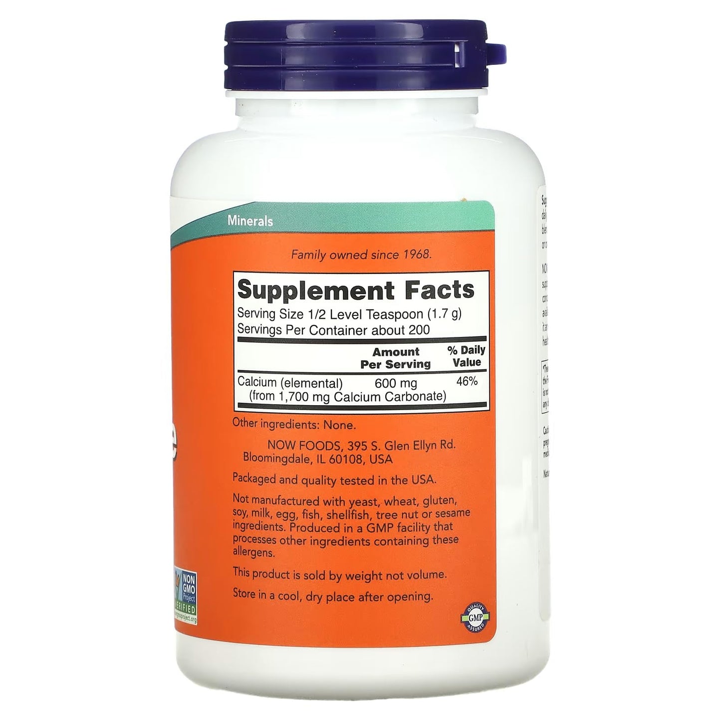 NOW Foods Calcium Carbonate Powder 12 Ounce