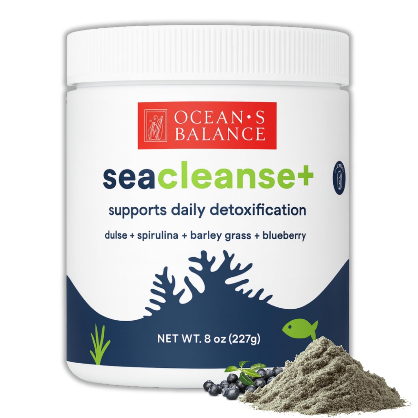 Ocean's Balance Clean Taste of Maine Seacleanse+ Daily Detox Cleanse Powder 8oz