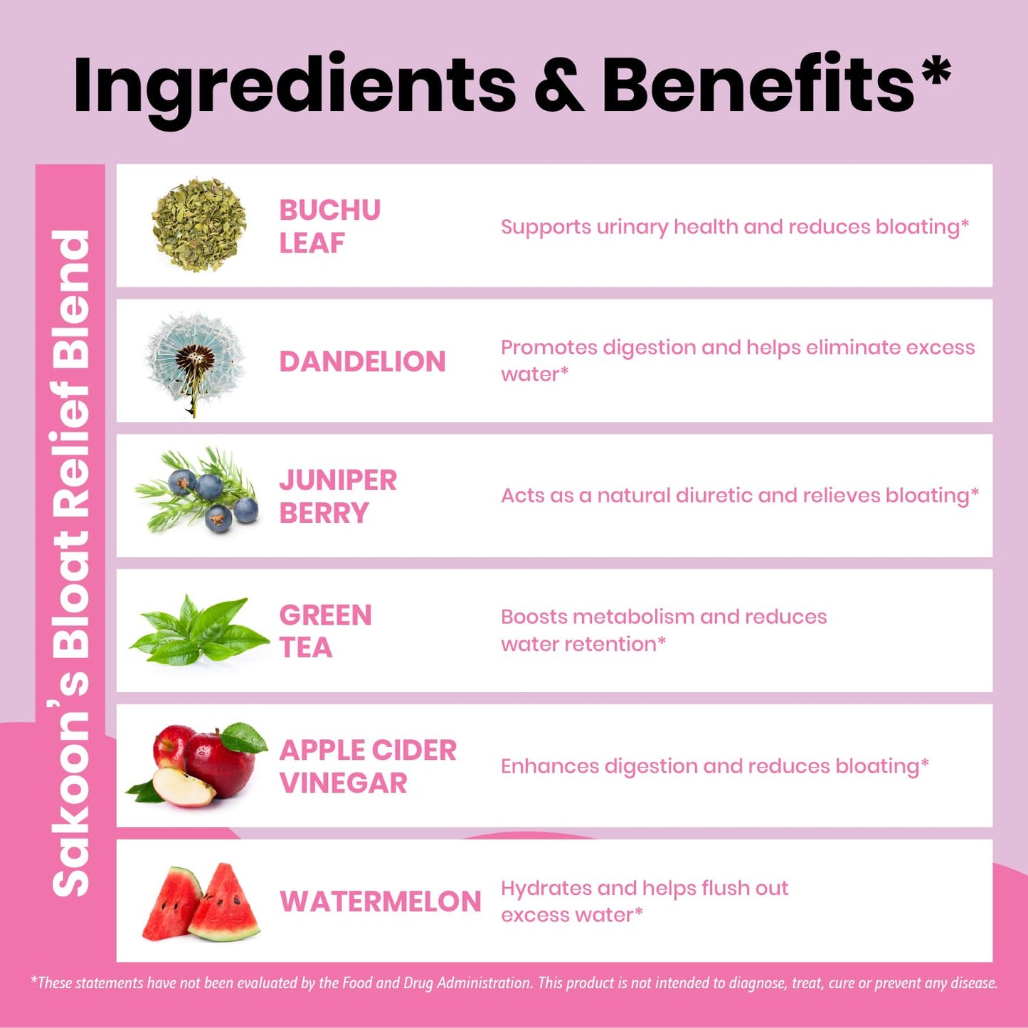 Sakoon nutrition Bloating Relief Gummies for Women, 60 Gummies