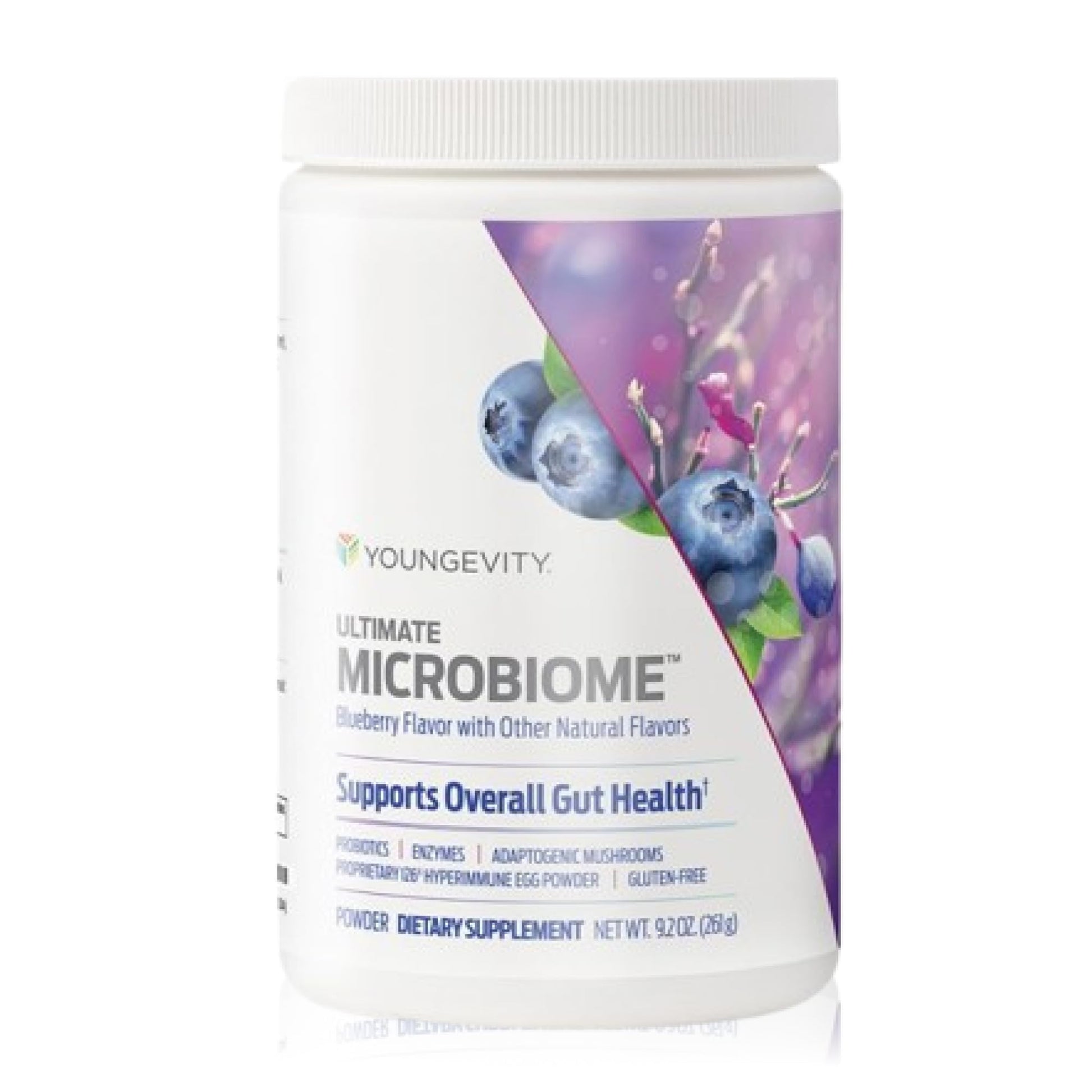 Youngevity Ultimate Microbiome - Prebiotic, Probiotic & Postbiotic Gut Health Supplement Powder, 9.1 oz