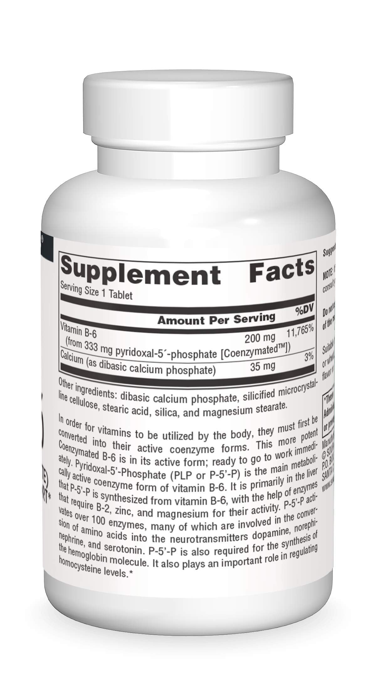 Source Naturals Coenzymated B-6 (333mg) Tablet, 60 Tablets