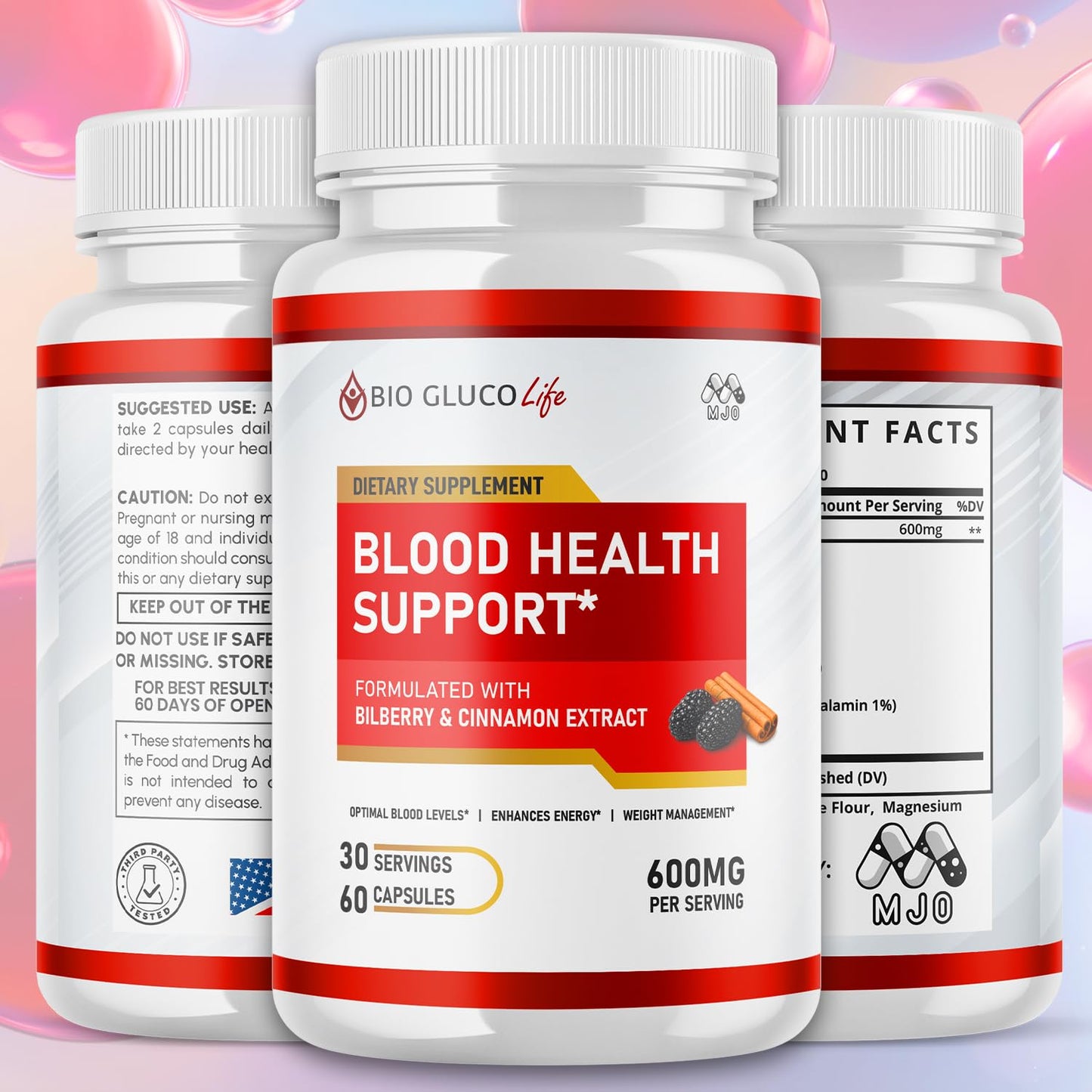 MJO Bio Gluco Life Capsules, Capsule, 300 Count