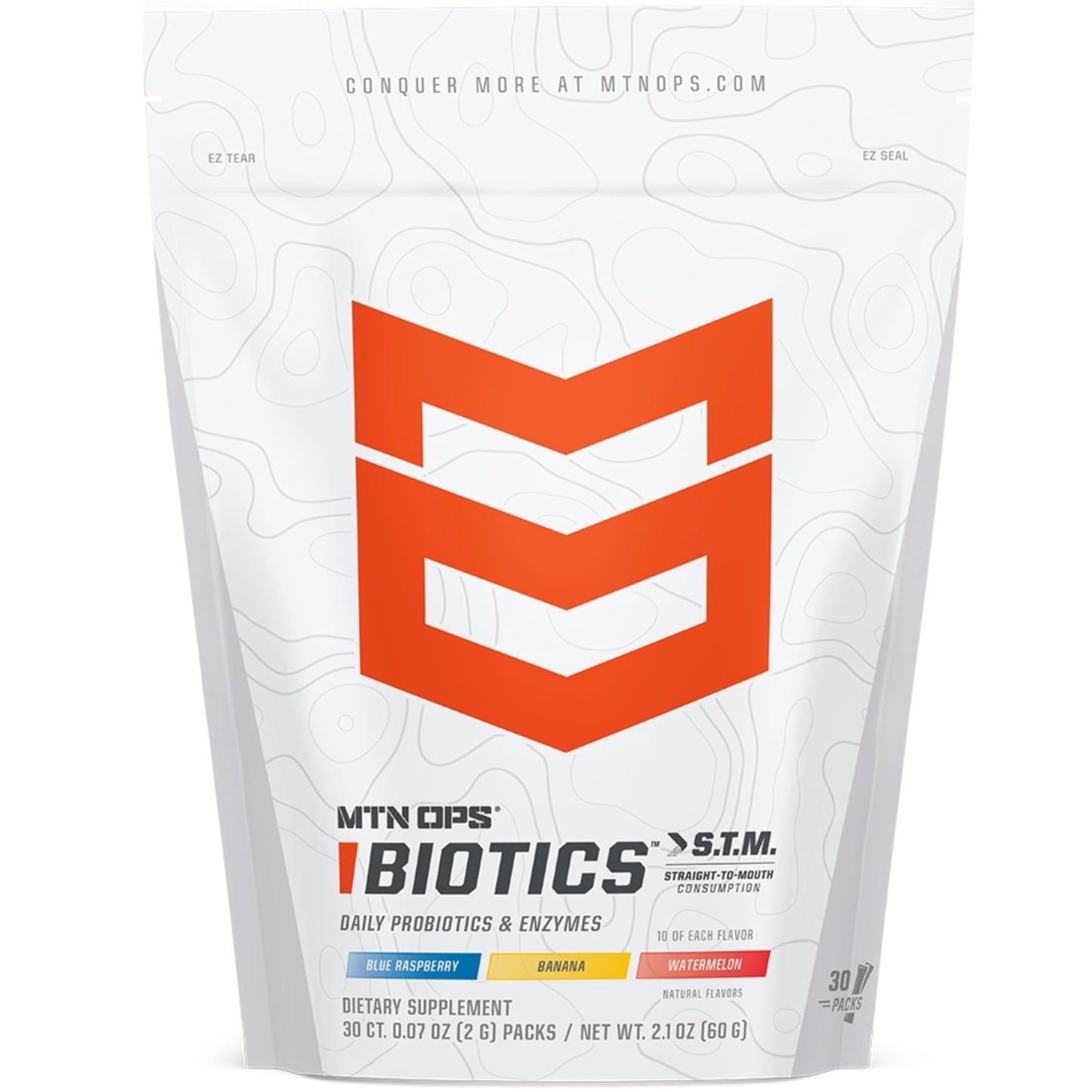 MTN OPS Biotics STM On-the-Go Probiotic Powder 2.1 Ounce
