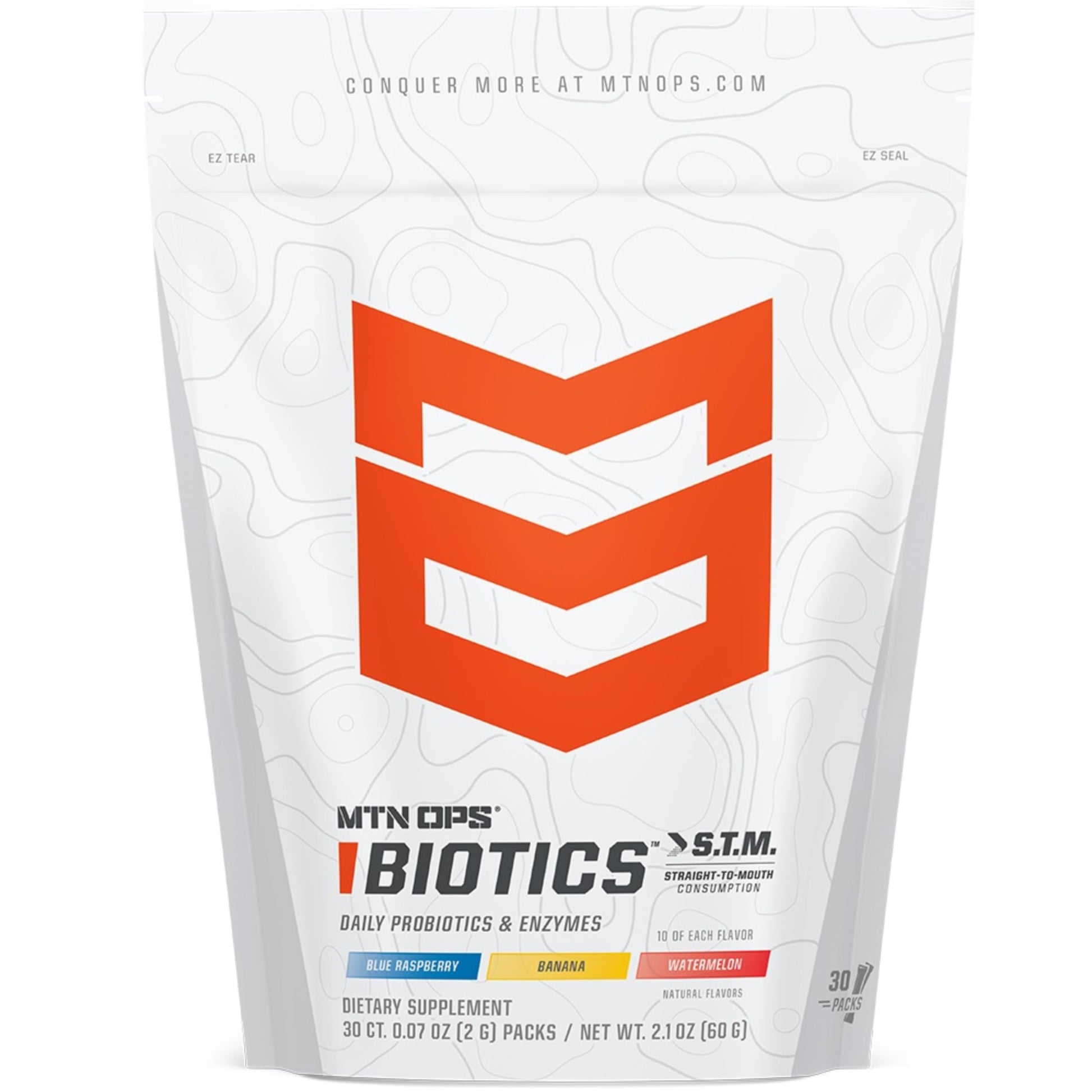 MTN OPS Biotics STM On-the-Go Probiotic Powder 2.1 Ounce