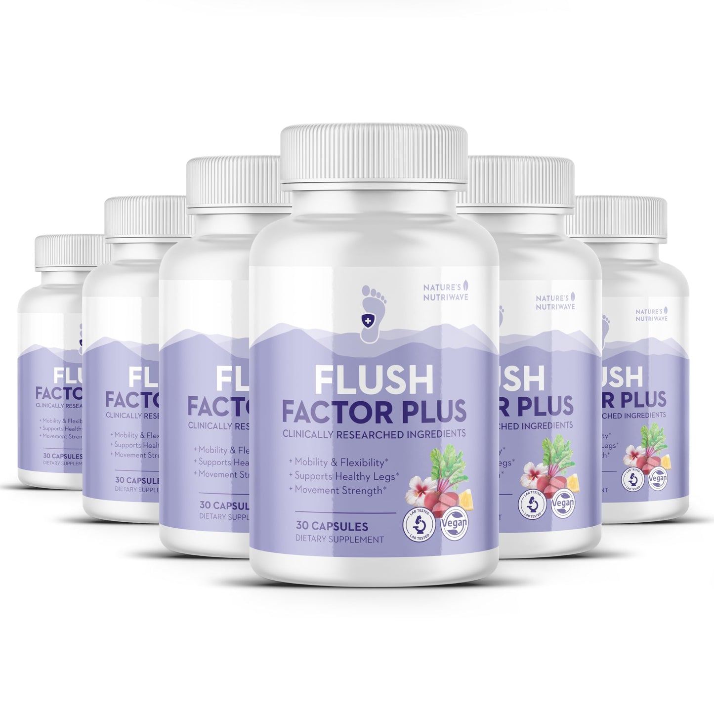 Nature’s NutriWave Flush Factor Plus Original Formula 180 Capsules