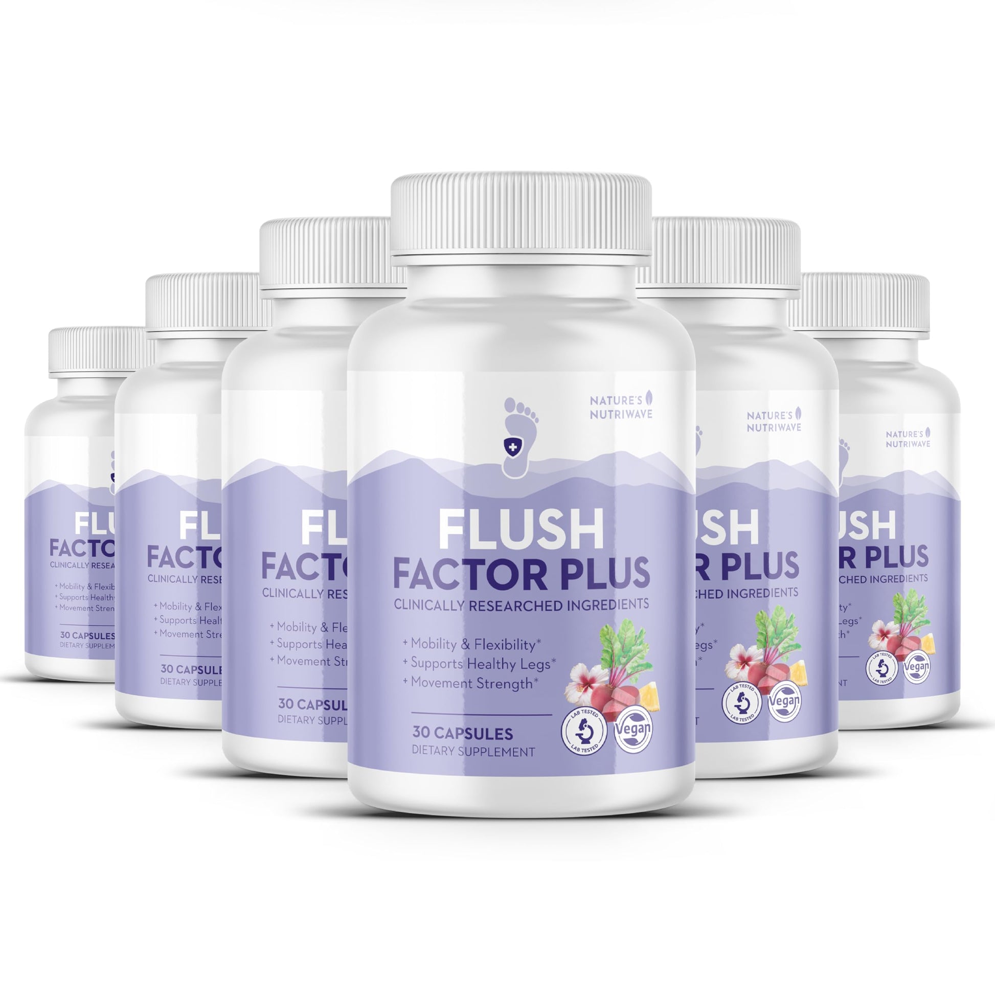 Nature’s NutriWave Flush Factor Plus Original Formula 180 Capsules