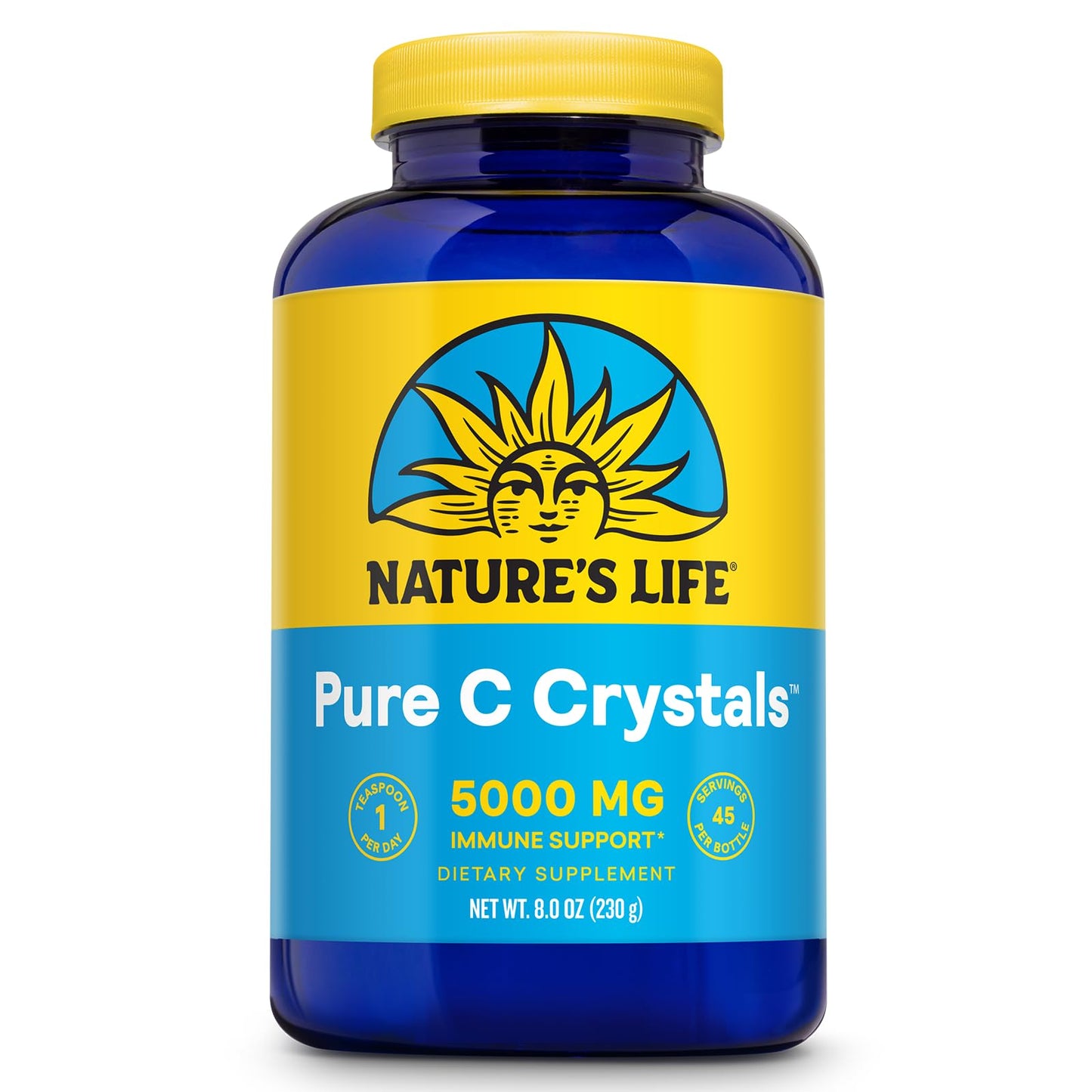 Nature's Life Pure Vitamin C Crystals Powder, 8 oz