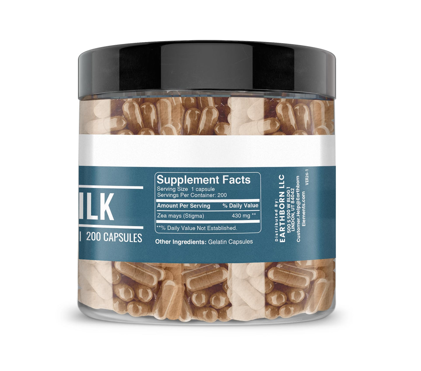 Earthborn Elements Corn Silk Extract Capsules 200