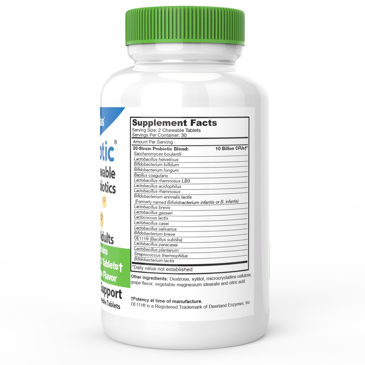 DrFormulas Chewable Probiotics for Kids & Adults, 60 Chews