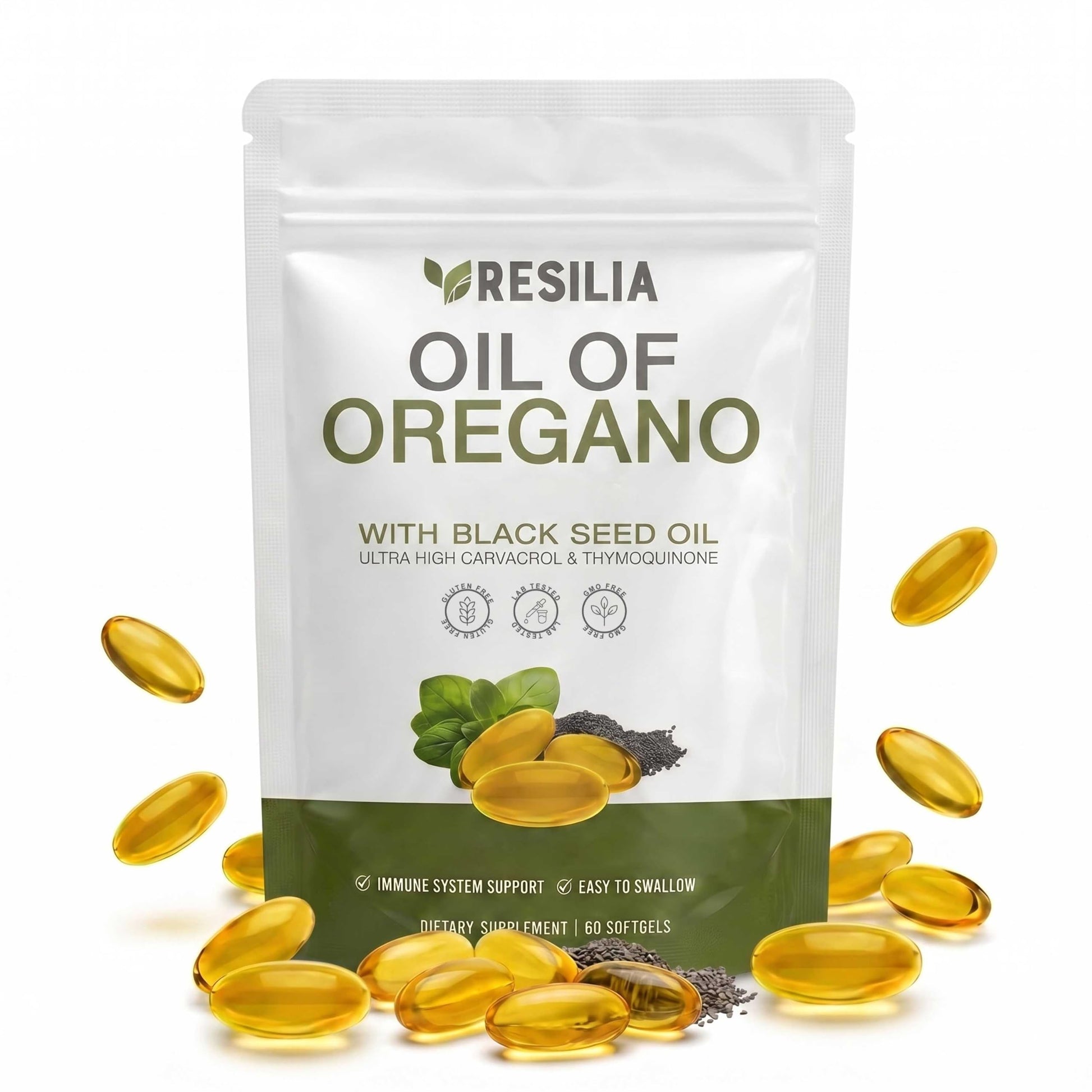 Resilia Oil Of Oregano Capsules, 60 Count