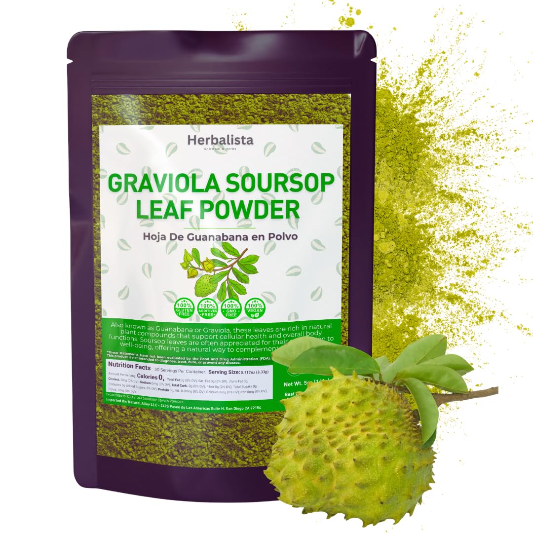 HERBALISTA Pure Soursop Leaf Powder 16 oz