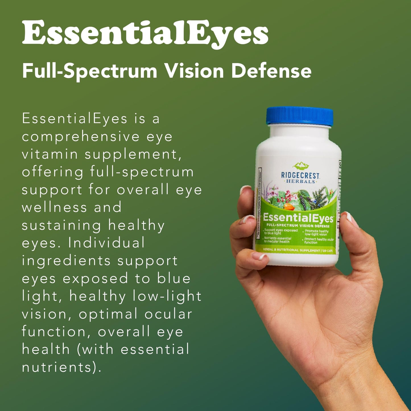 RidgeCrest Herbals EssentialEyes Capsules 120