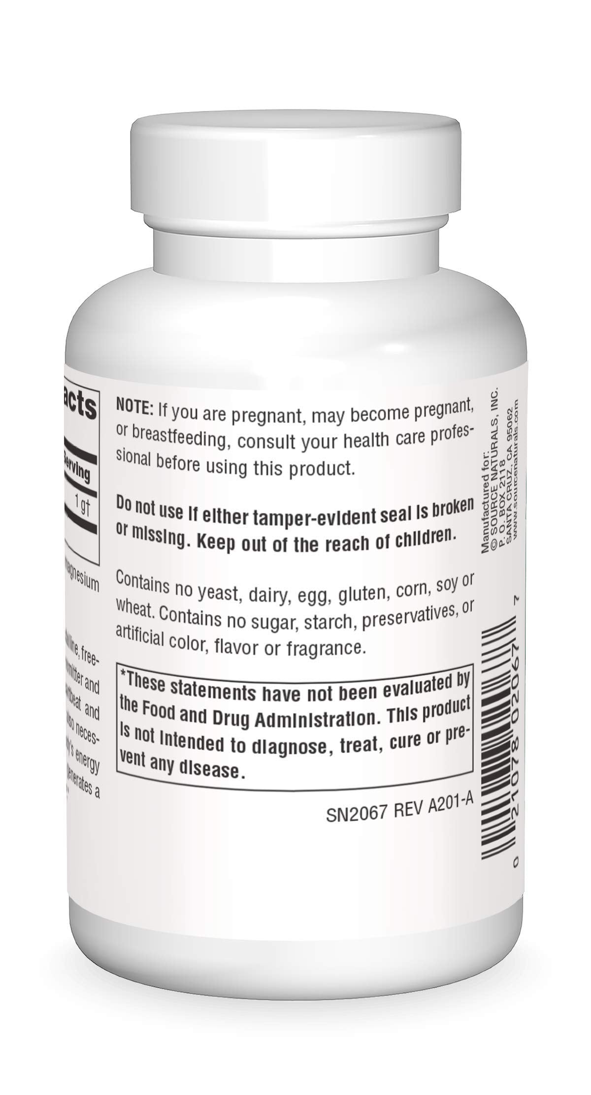 Source Naturals Taurine 1000 mg, 60 Capsules