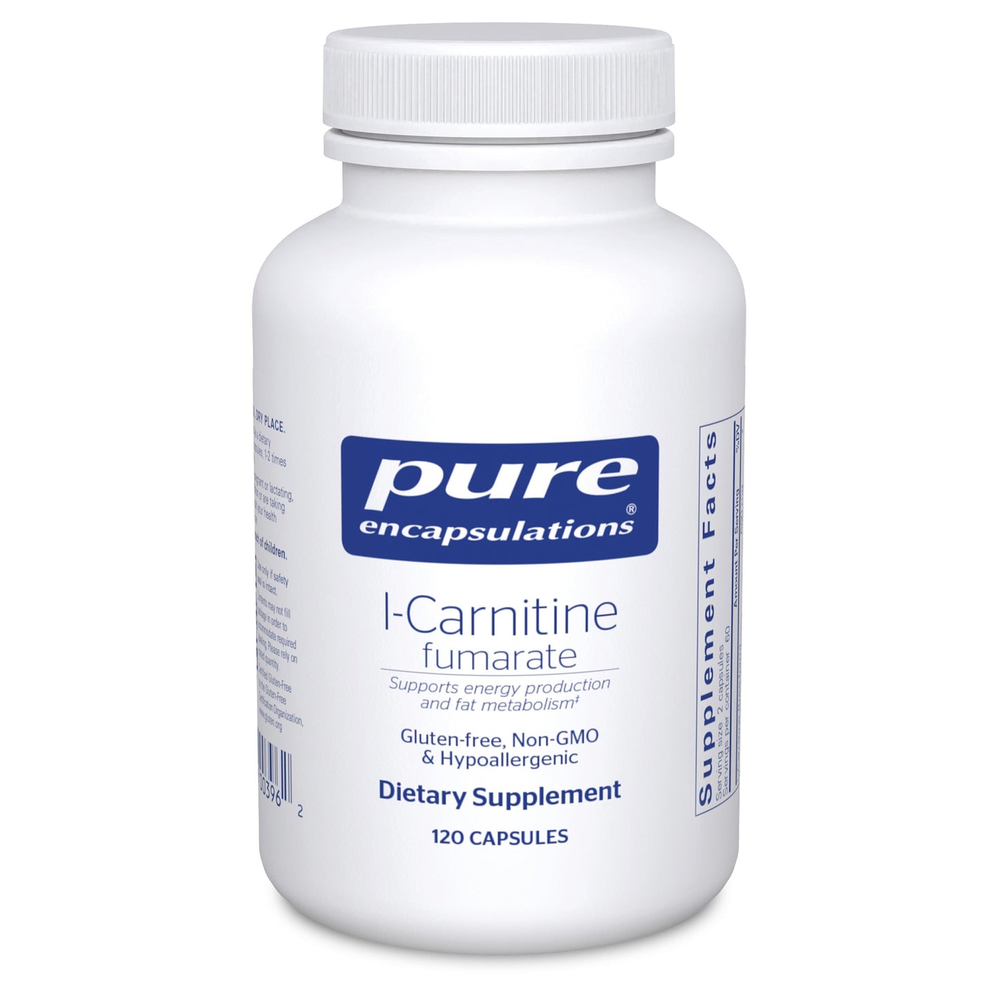 Pure Encapsulations L-Carnitine Fumarate Capsules 120 Count