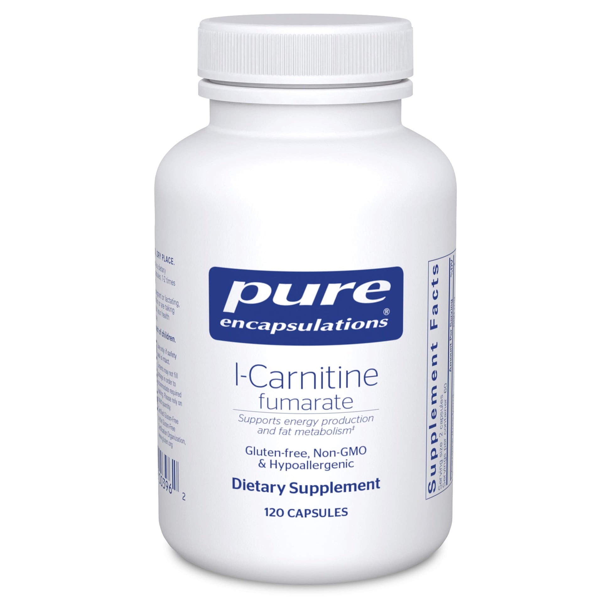 Pure Encapsulations L-Carnitine Fumarate Capsules 120 Count