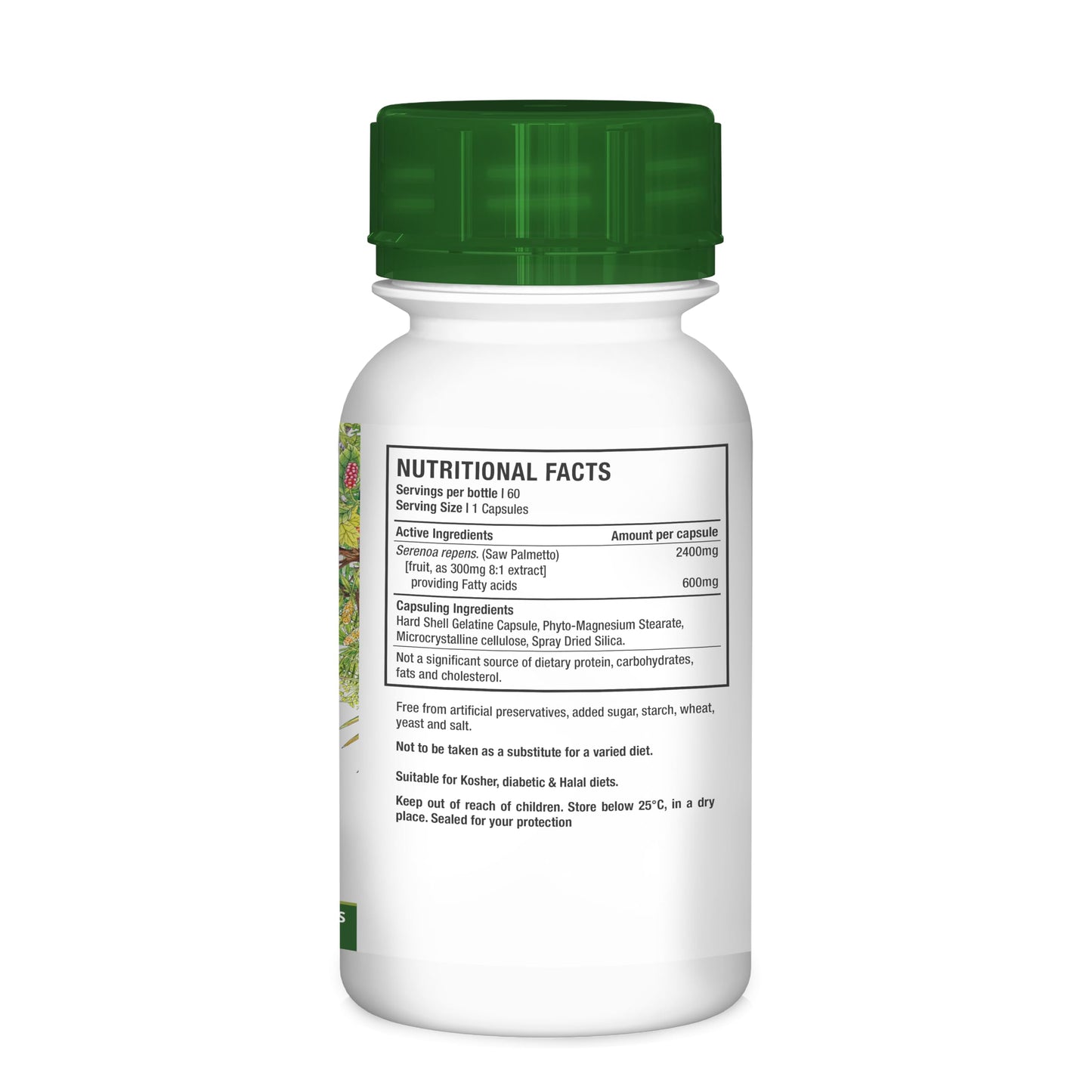 Nutriherb Saw Palmetto Veggie Capsules, 60 Count