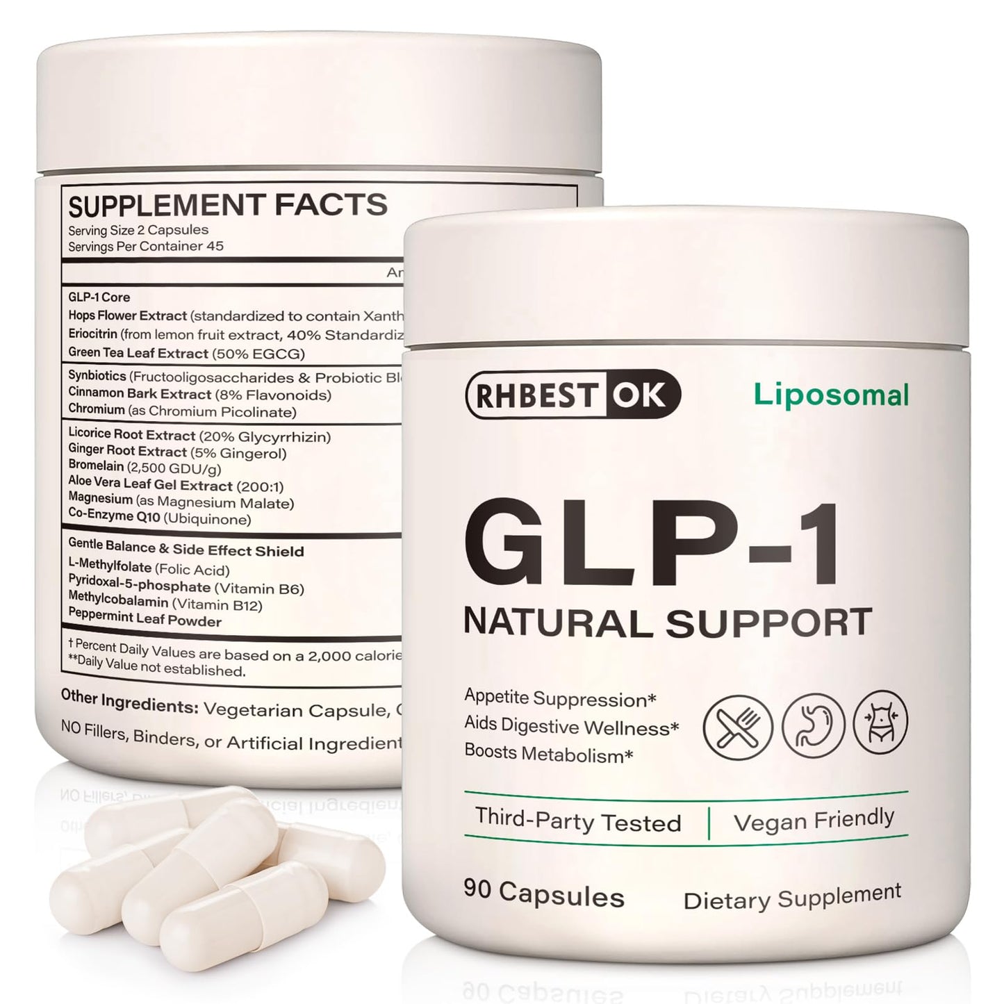 KZUO GLP-1 Supplement Capsule, 90 Count