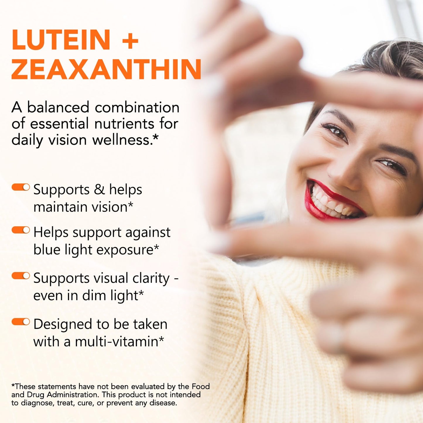 XQDCICQU Premium Lutein 40mg with Zeaxanthin 8mg Capsule, 120 Count
