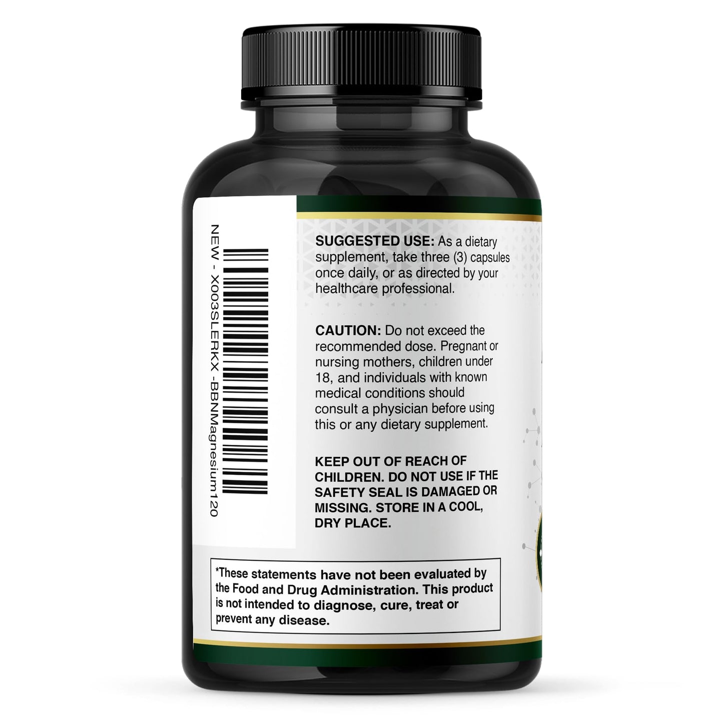 Built by Nature Magnesium Complex 500mg Capsule, 120 Count