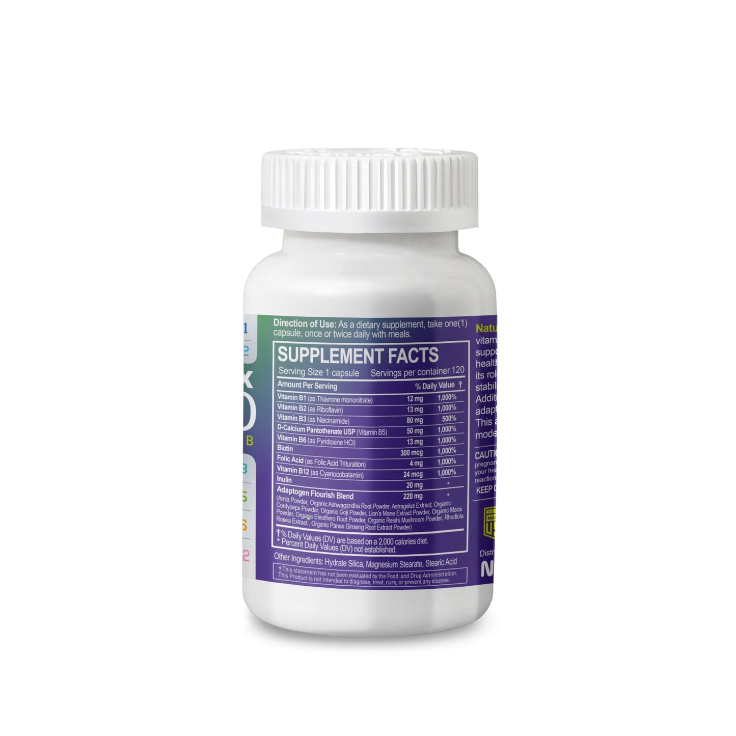 NATURION B Complex 1000 Capsules 120 Count