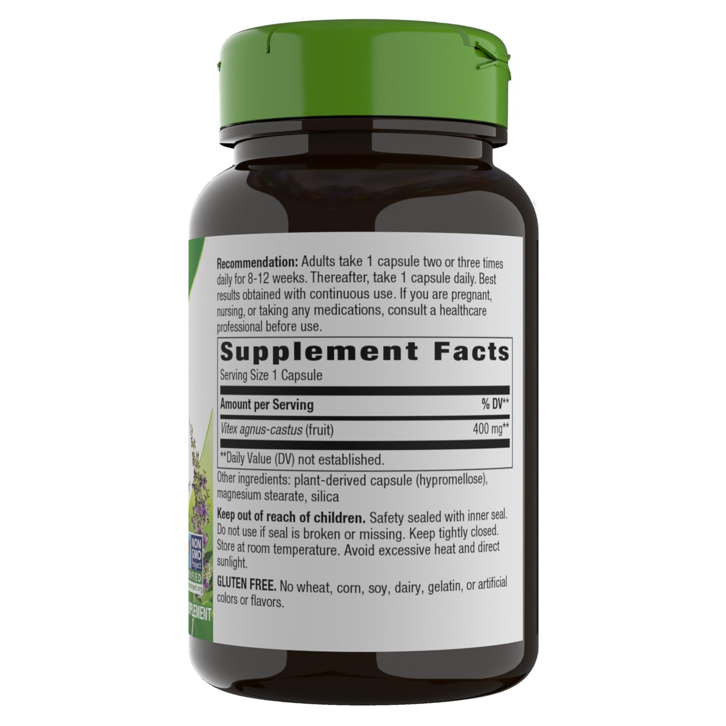 Nature's Way Vitex (Chaste Tree) Capsules, 100 Count