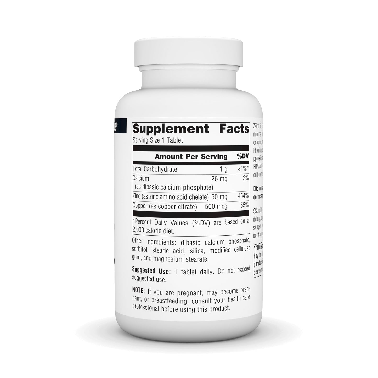 Source Naturals Zinc Amino Acid Chelate 50 mg Tablets, 250 Count
