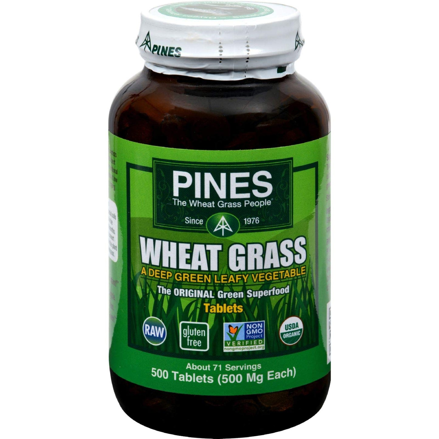 Pines Wheat Grass Tablets, 500 Tablets