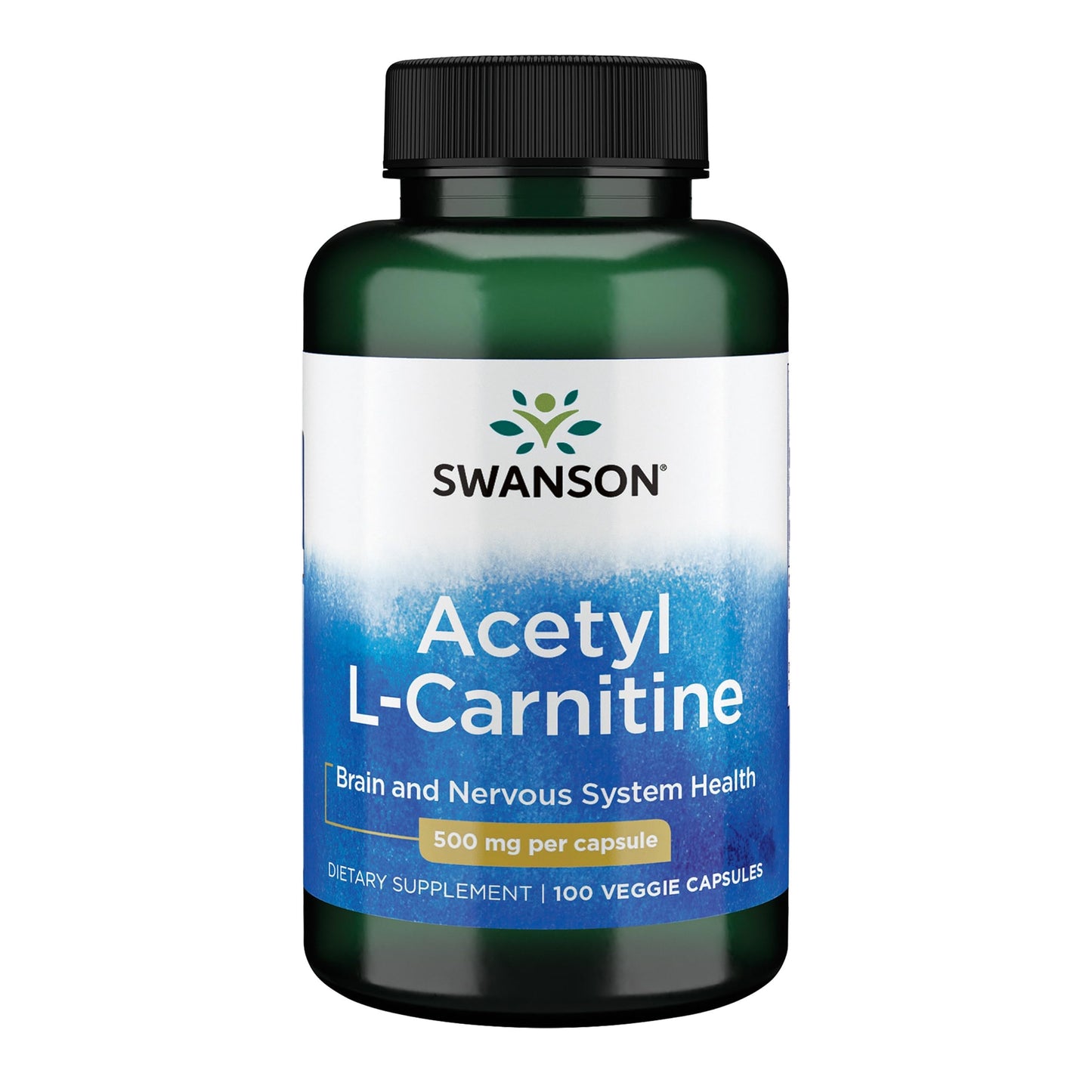 Swanson Acetyl L-Carnitine 500 mg Capsules, 100 Count