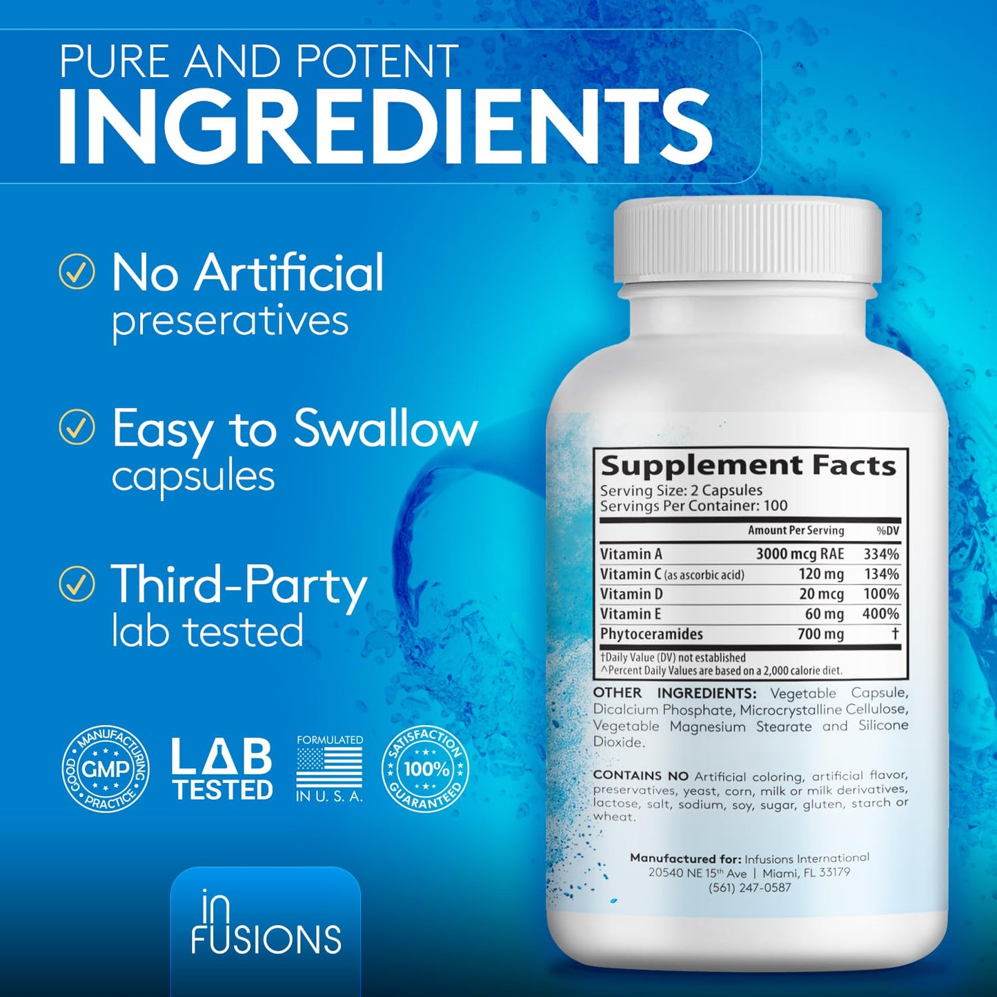 Infusions International Phytoceramides Capsule 200 Count