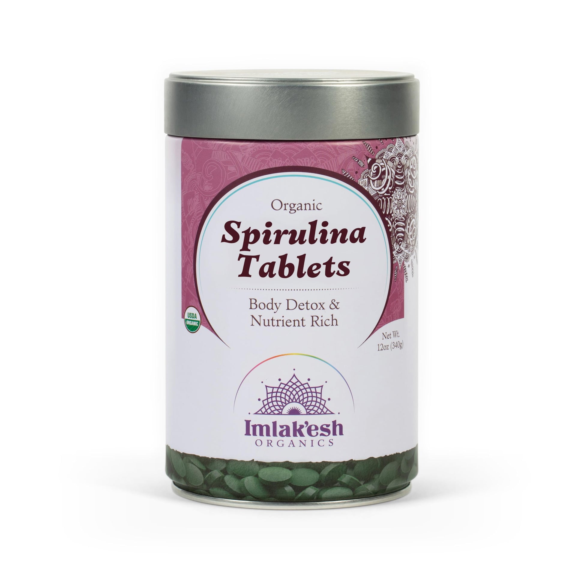 Imlak'esh Organics Spirulina Tablets 12
