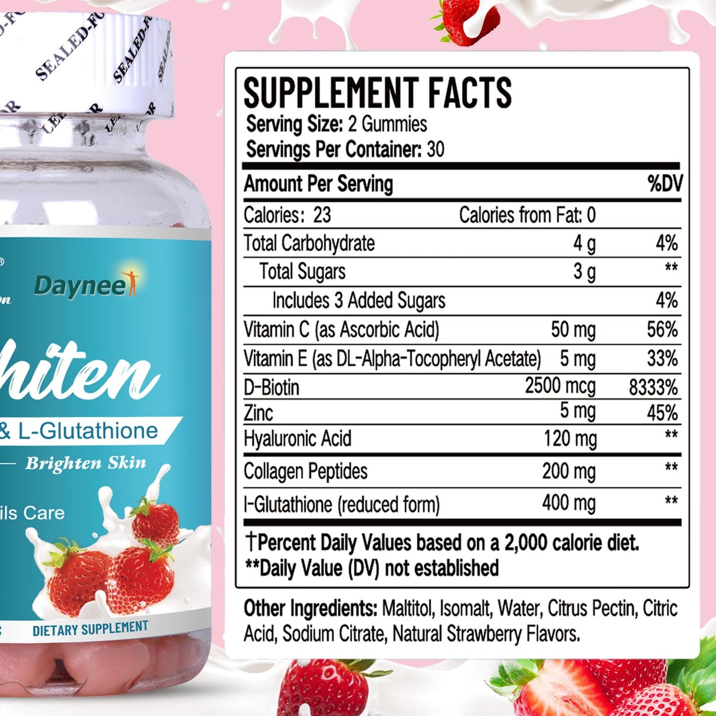 Wins Town Skin Whiten Gummies Gummy, 60 Count