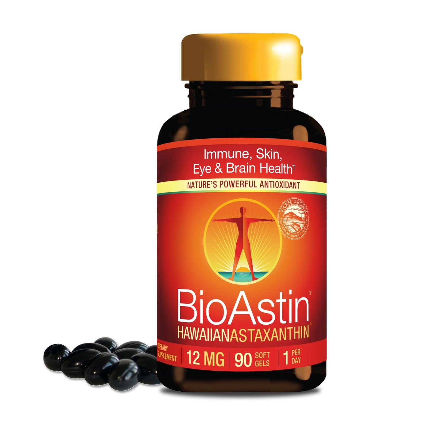 Nutrex Hawaii BioAstin Hawaiian Astaxanthin High Potency Softgels, 90 Count