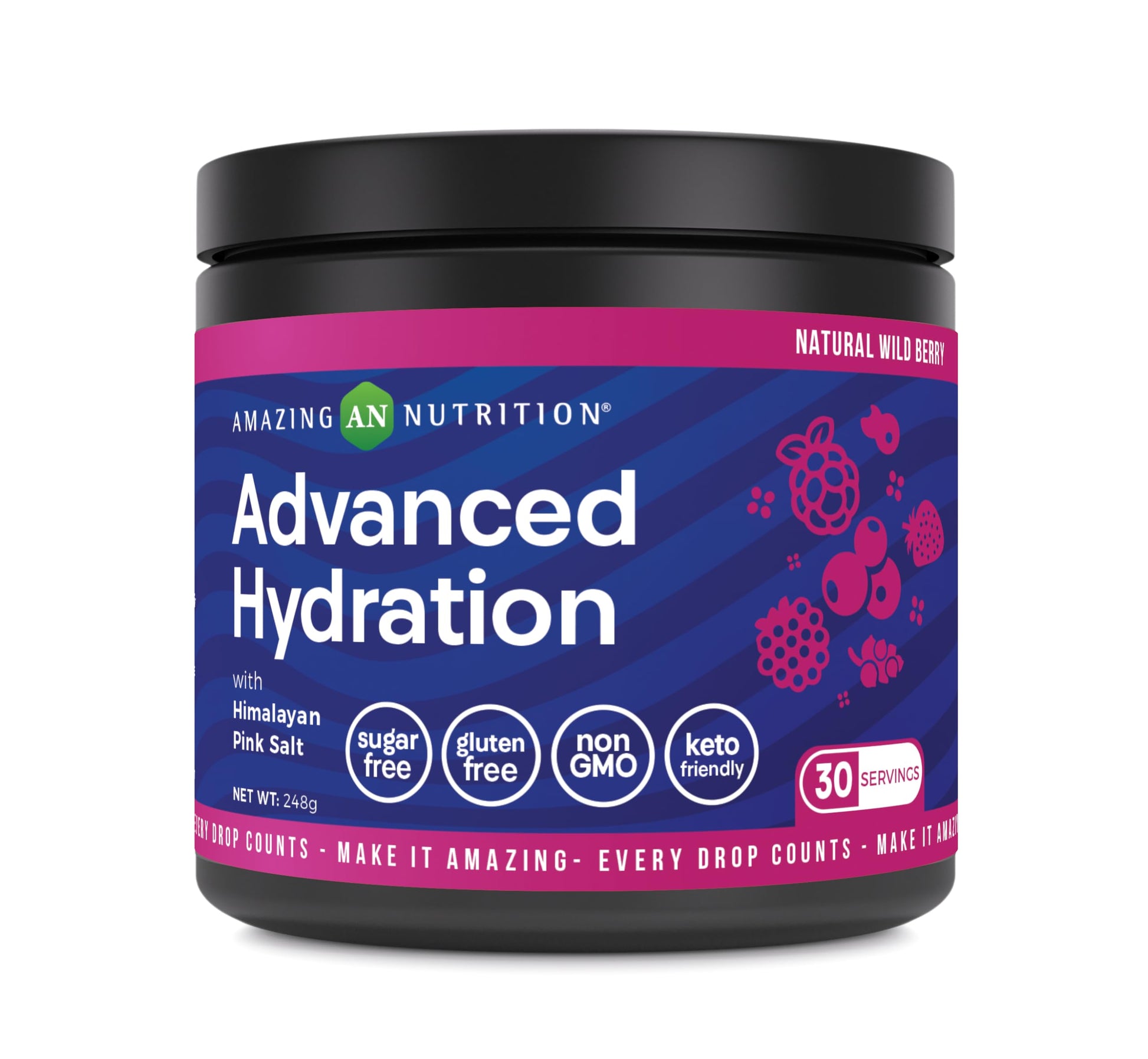 Amazing Nutrition Advanced Hydration Electrolyte Powder 7.5 Ounces